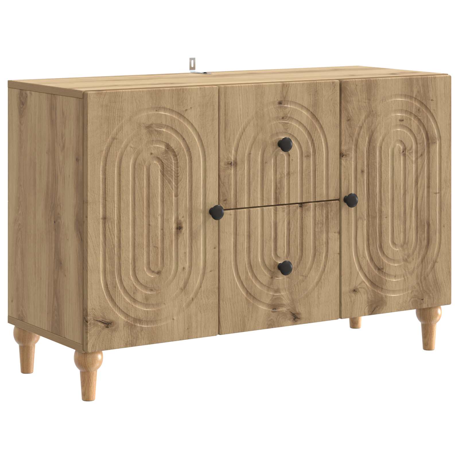 vidaXL TV-kast met lade Betongrijs 89 x 34,5 x 60 cm Bewerkt hout