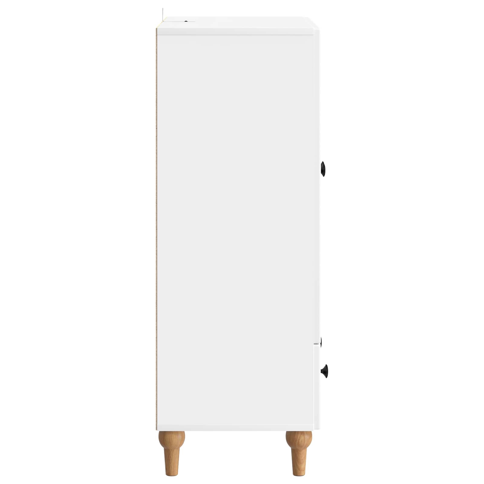 vidaXL Dressoir met lade Zwart 66 x 34,5 x 95 cm Bewerkt hout