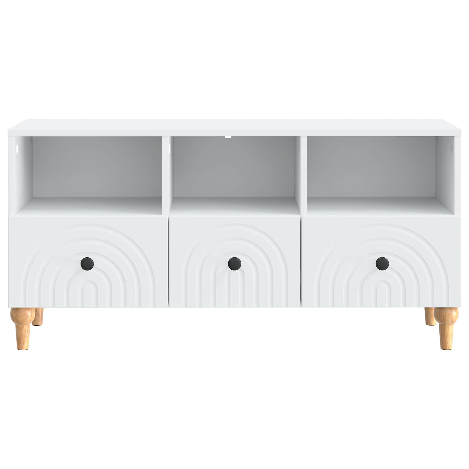 vidaXL TV-kast Zwart 102 x 34,5 x 50 cm Geconstrueerd hout