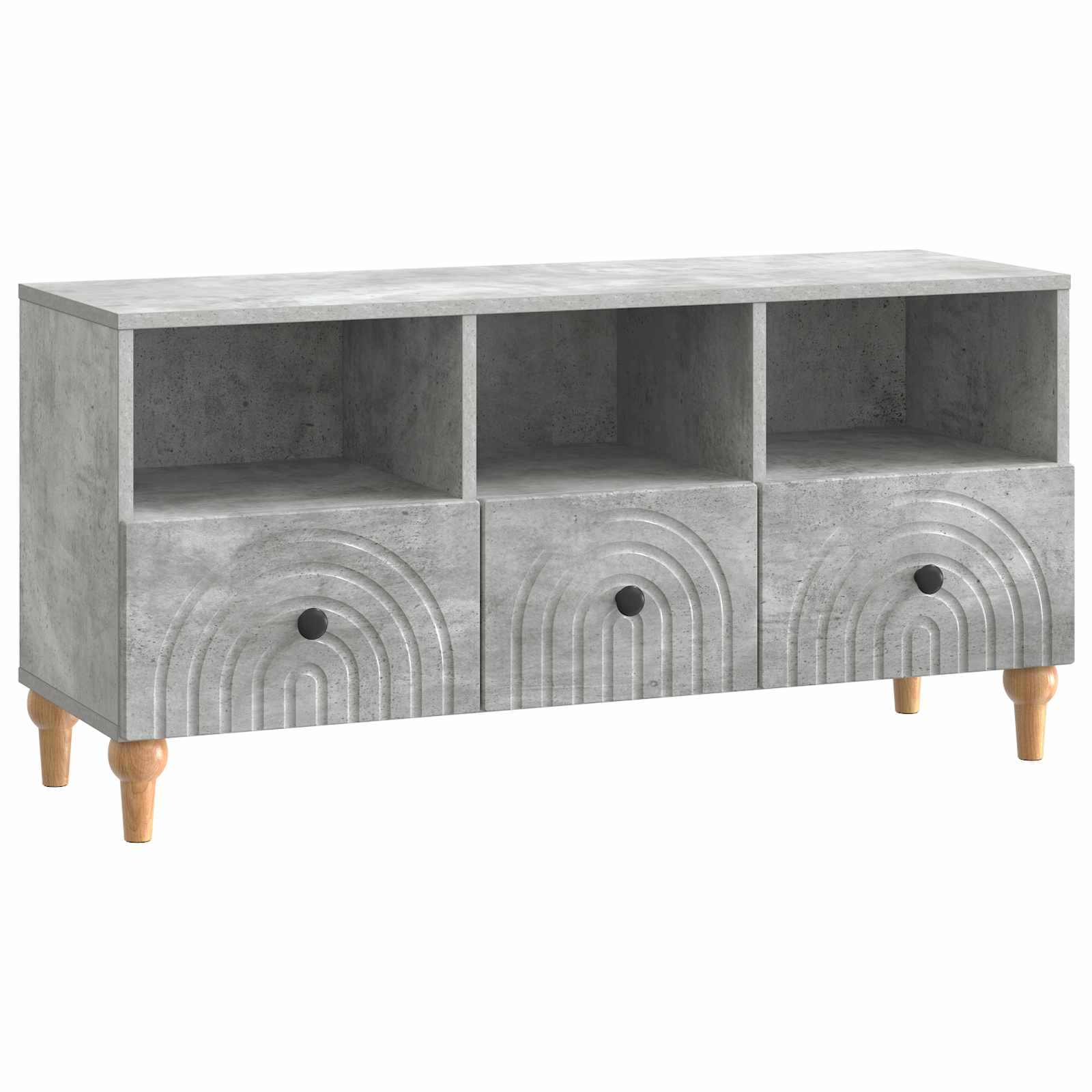 vidaXL TV-kast Zwart 102 x 34,5 x 50 cm Geconstrueerd hout
