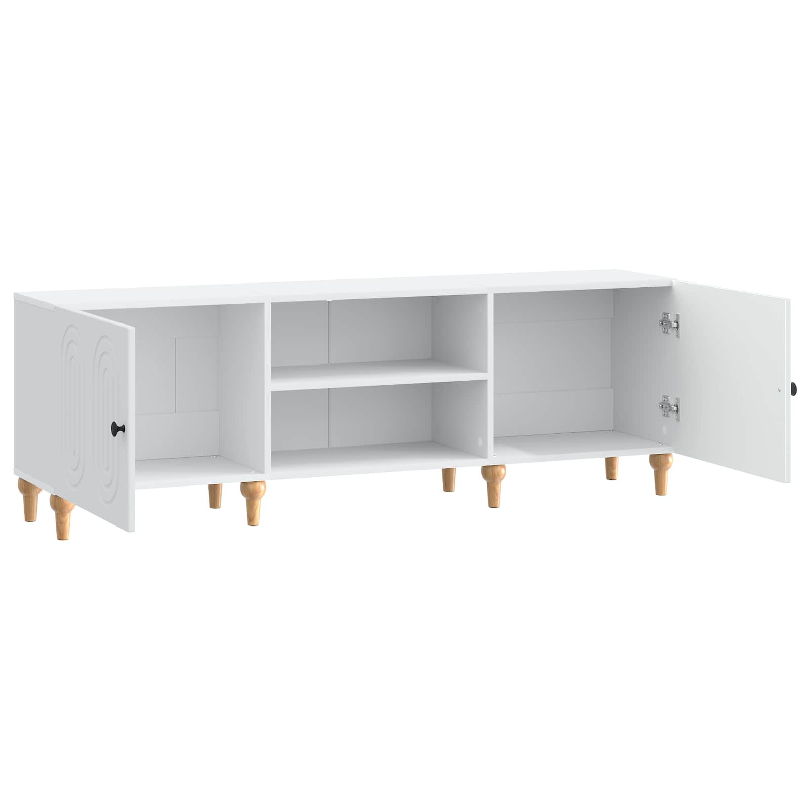 vidaXL TV-kast Zwart 150 x 31 x 50 cm Bewerkt hout