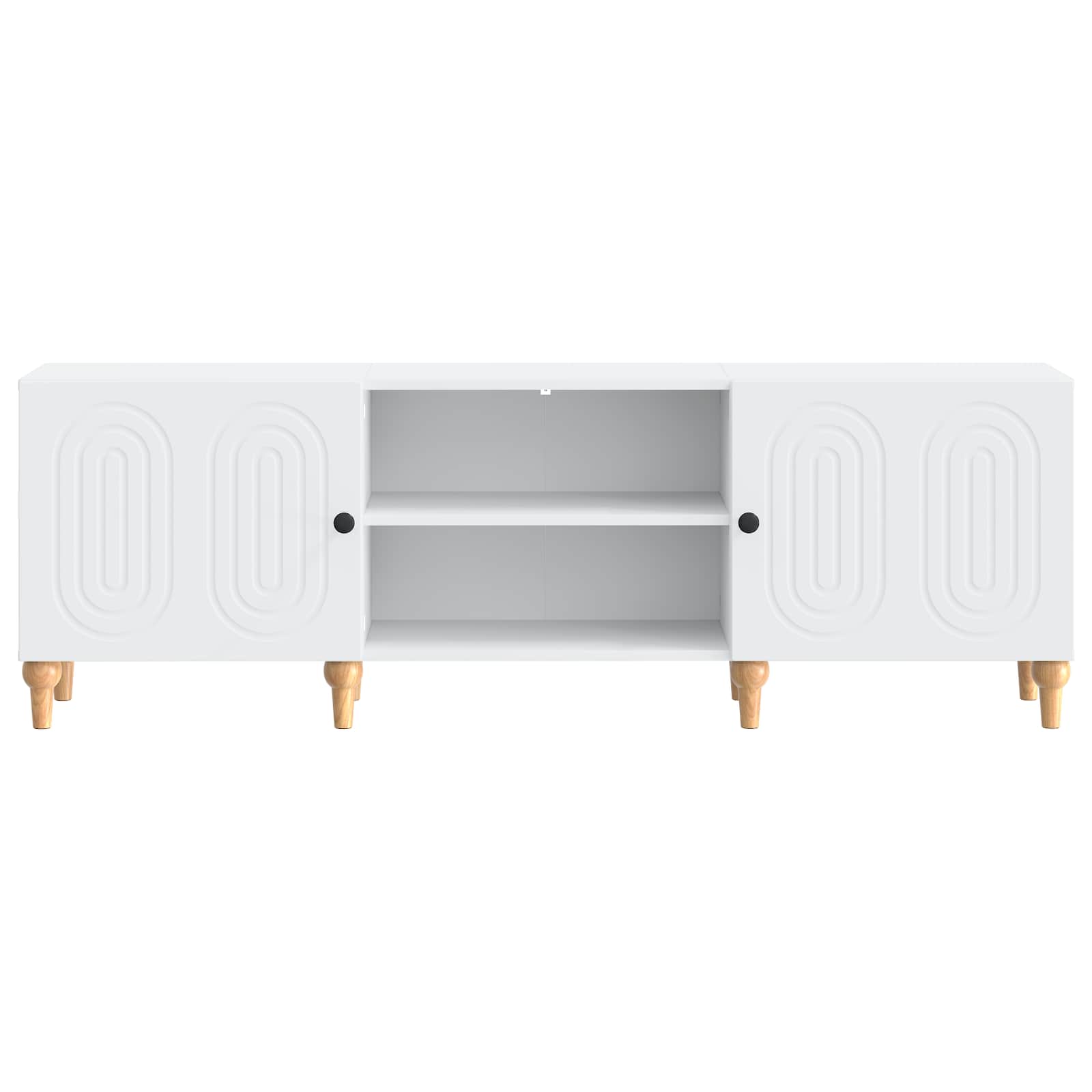 vidaXL TV-kast Zwart 150 x 31 x 50 cm Bewerkt hout
