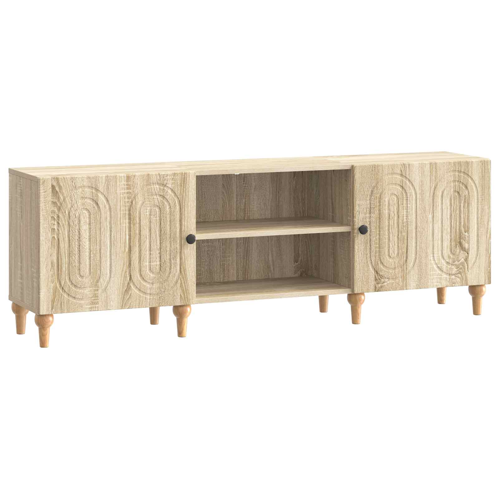 vidaXL TV-kast Zwart 150 x 31 x 50 cm Bewerkt hout