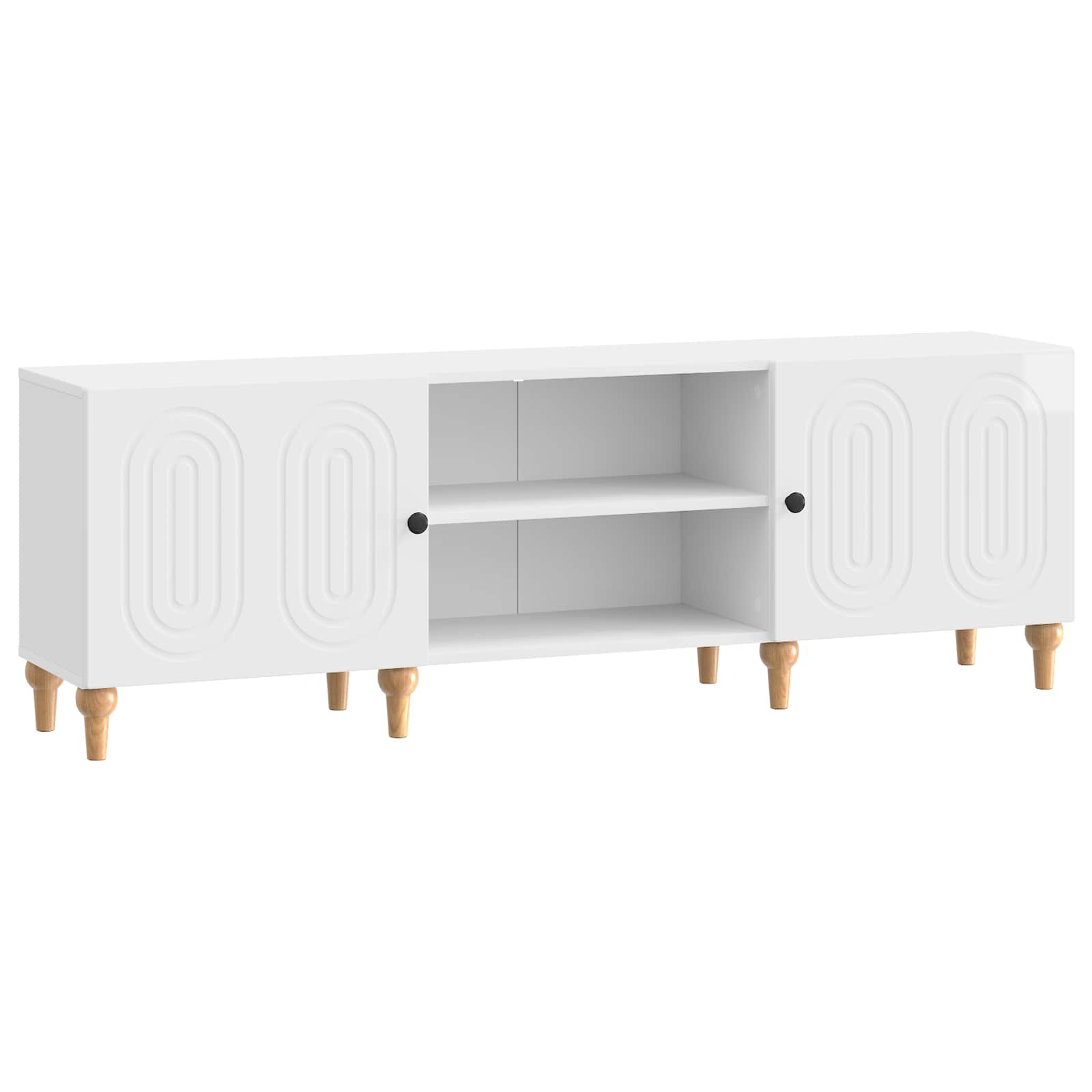 vidaXL TV-kast Zwart 150 x 31 x 50 cm Bewerkt hout