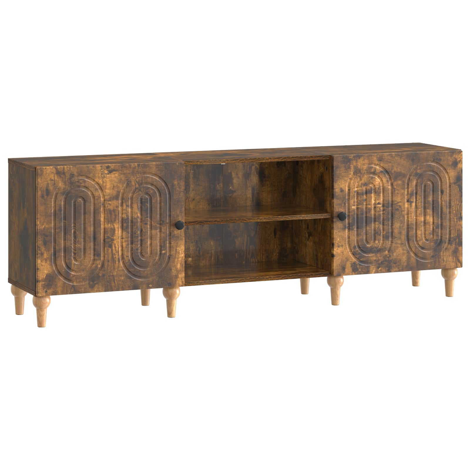 vidaXL TV-kast Zwart 150 x 31 x 50 cm Bewerkt hout