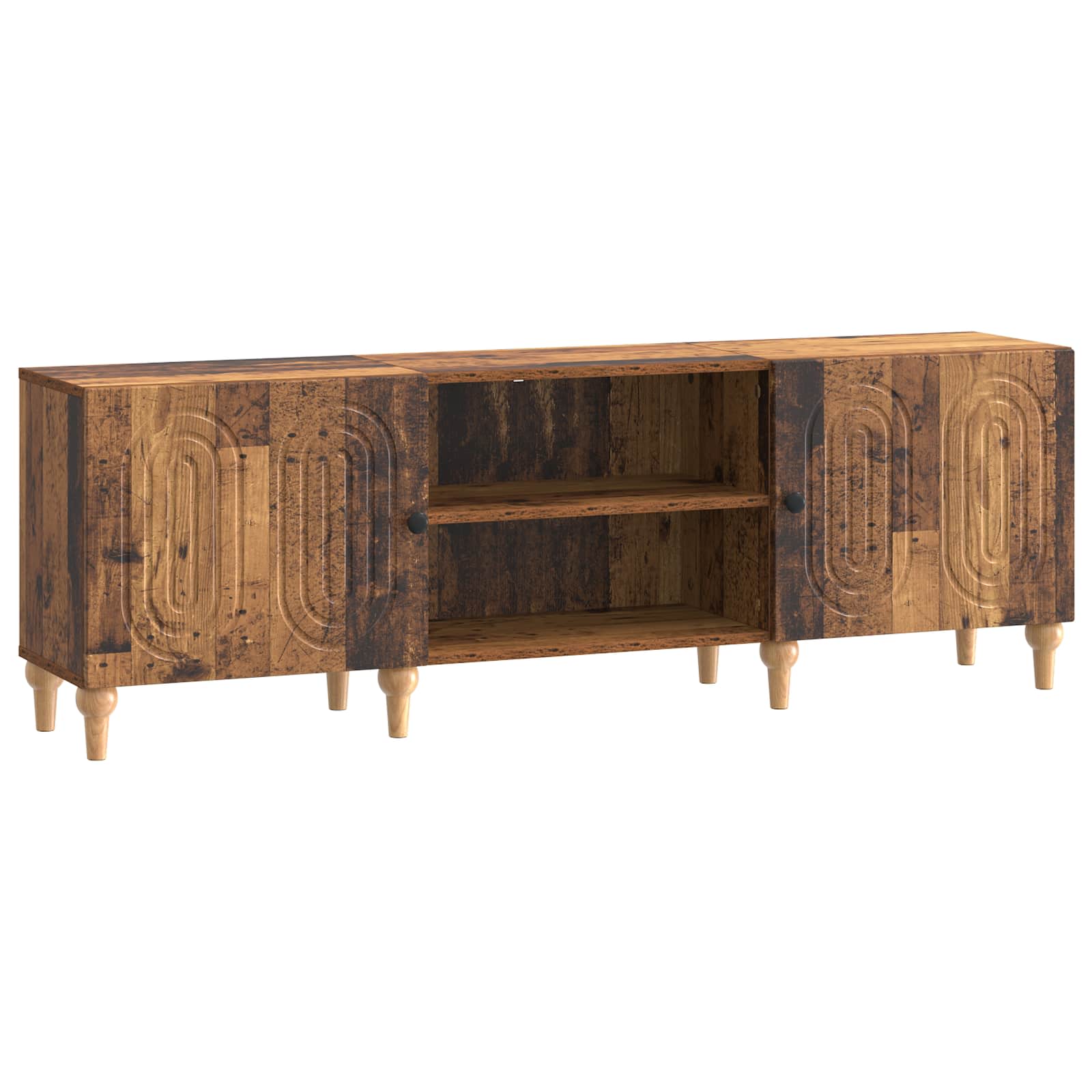 vidaXL TV-kast Zwart 150 x 31 x 50 cm Bewerkt hout