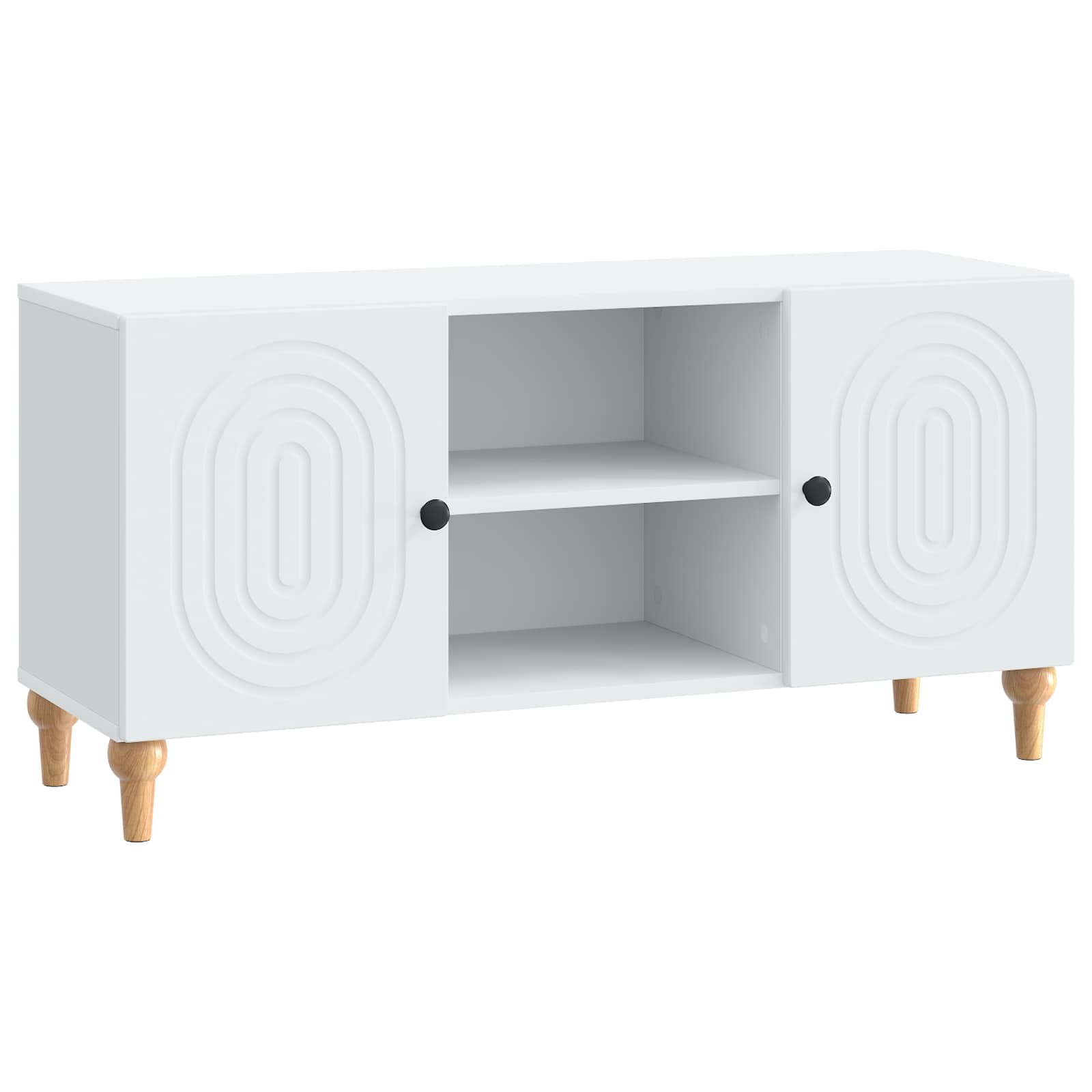 vidaXL TV-kast Zwart 102 x 34,5 x 50 cm Bewerkt hout