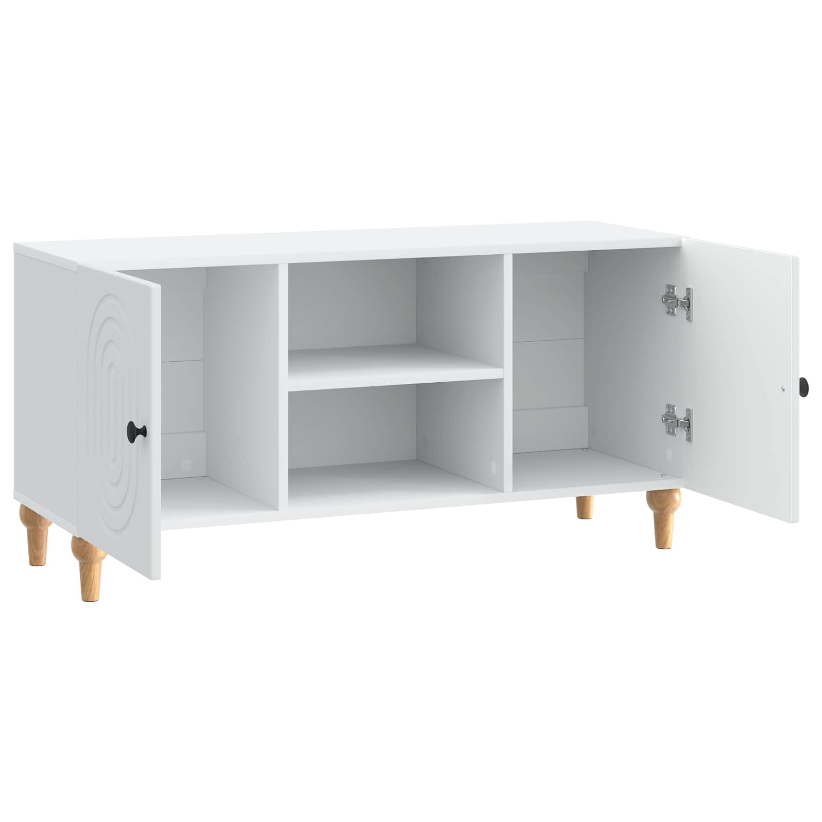 vidaXL TV-kast Zwart 102 x 34,5 x 50 cm Bewerkt hout