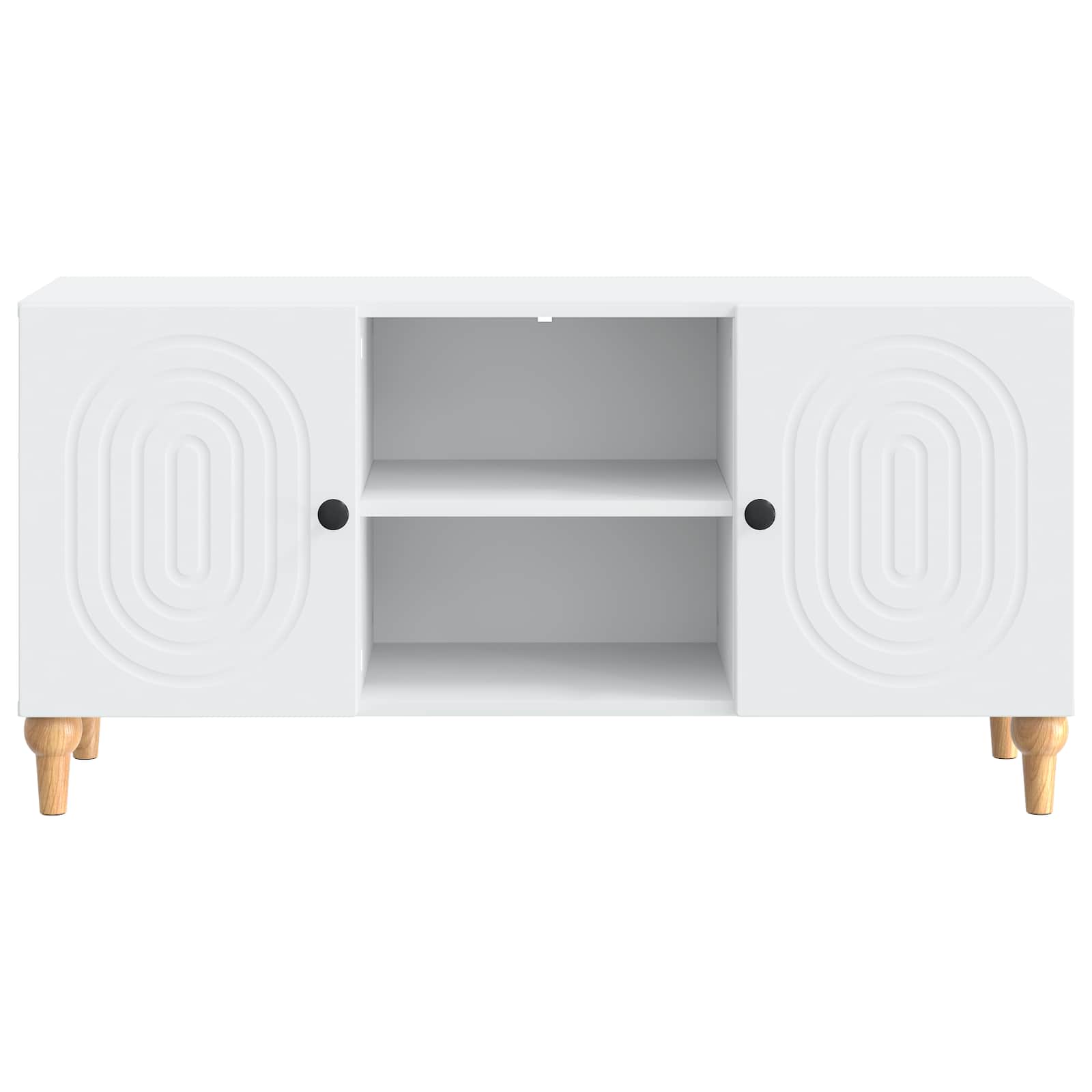 vidaXL TV-kast Zwart 102 x 34,5 x 50 cm Bewerkt hout