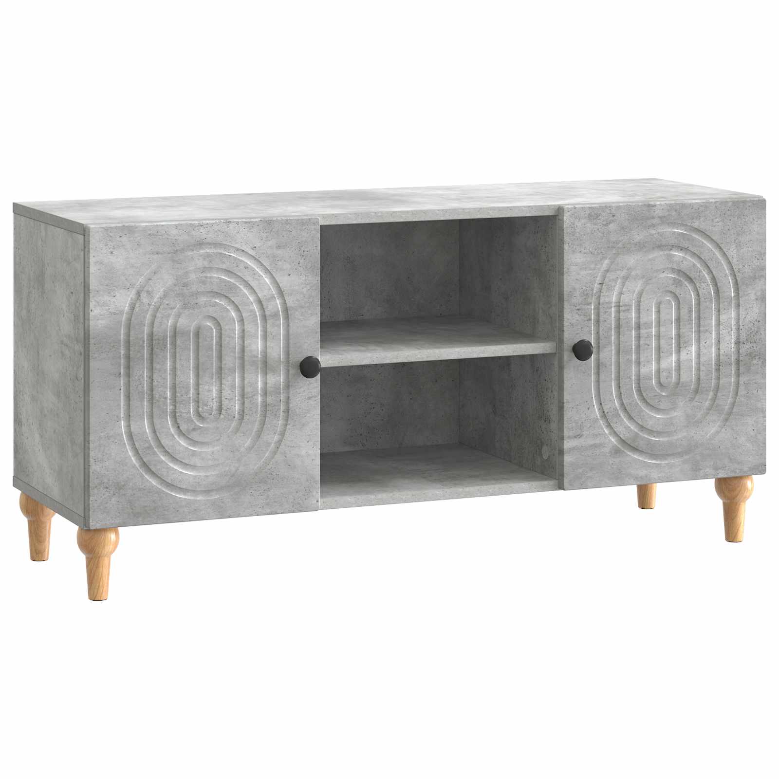 vidaXL TV-kast Zwart 102 x 34,5 x 50 cm Bewerkt hout