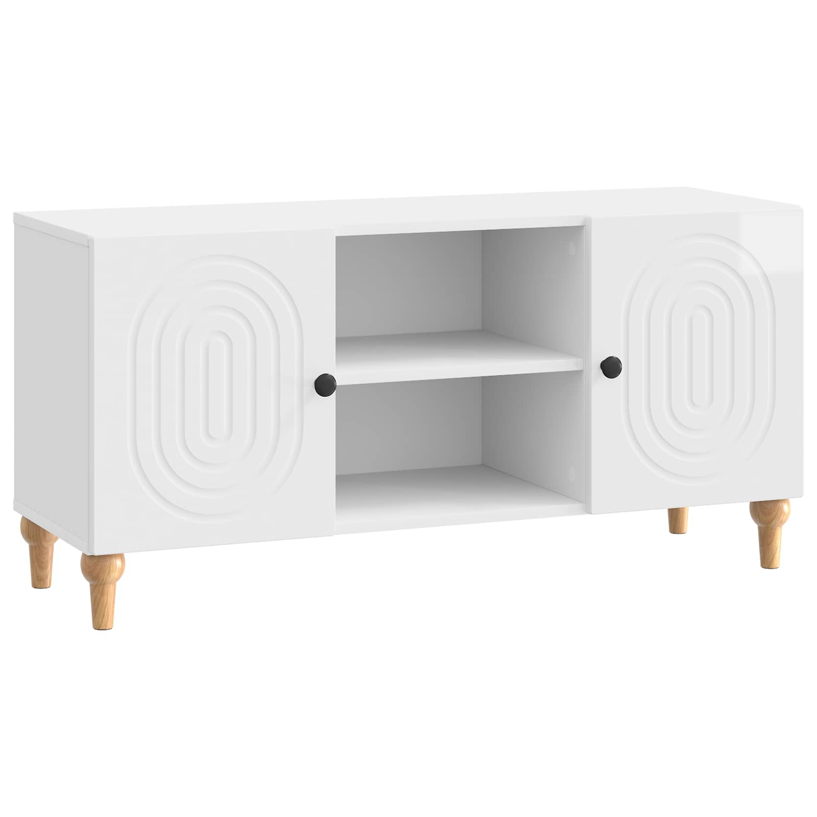 vidaXL TV-kast Zwart 102 x 34,5 x 50 cm Bewerkt hout