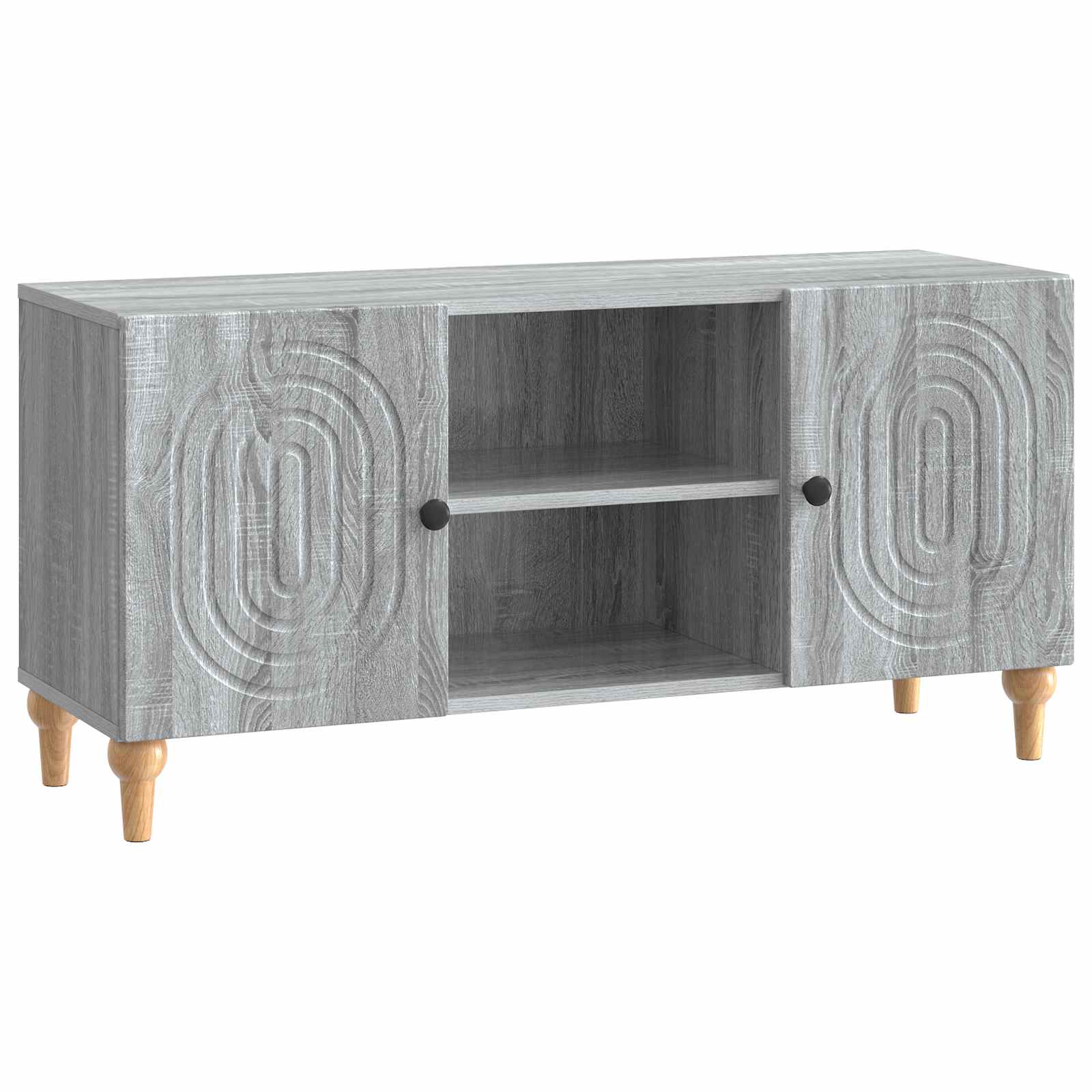 vidaXL TV-kast Zwart 102 x 34,5 x 50 cm Bewerkt hout