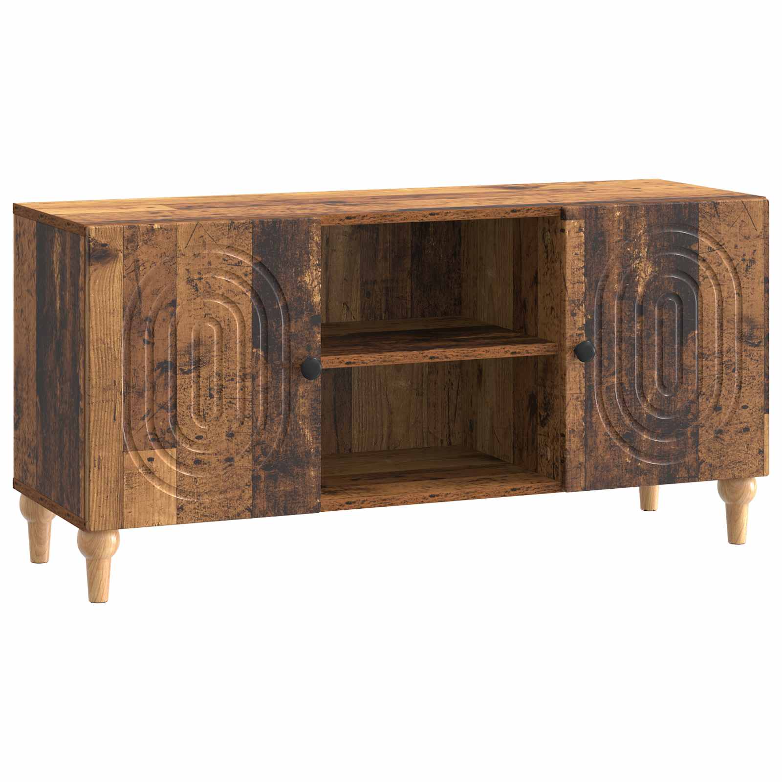 vidaXL TV-kast Zwart 102 x 34,5 x 50 cm Bewerkt hout