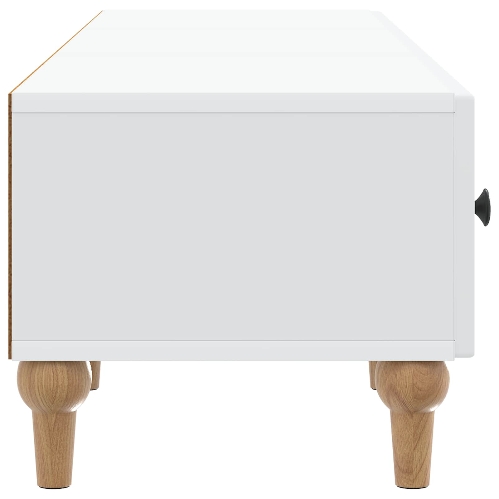 vidaXL TV-kast met lade Zwart 147 x 34,5 x 30 cm Bewerkt hout