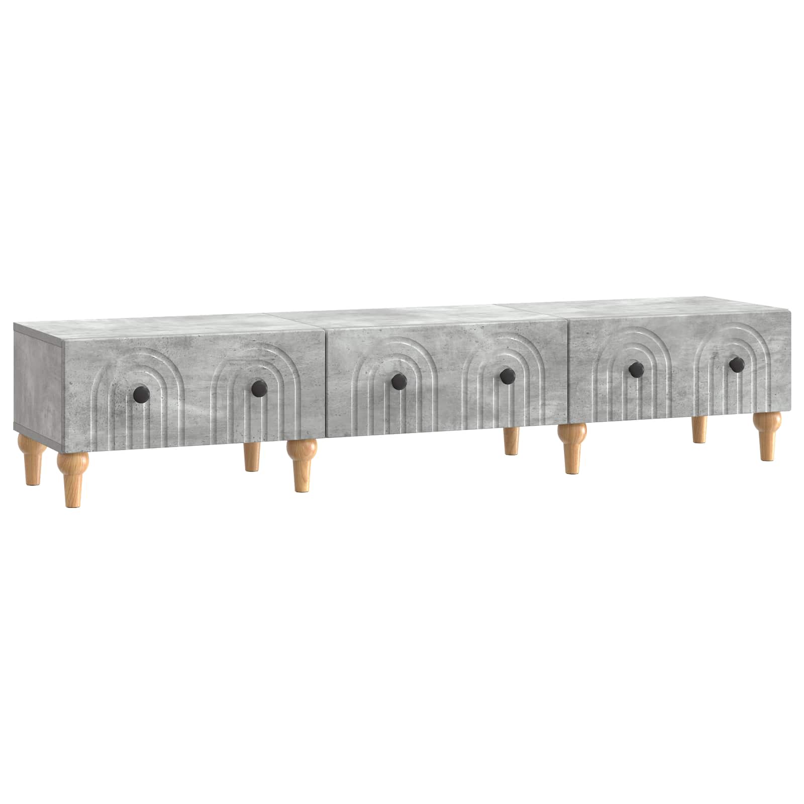 vidaXL TV-kast met lade Zwart 147 x 34,5 x 30 cm Bewerkt hout