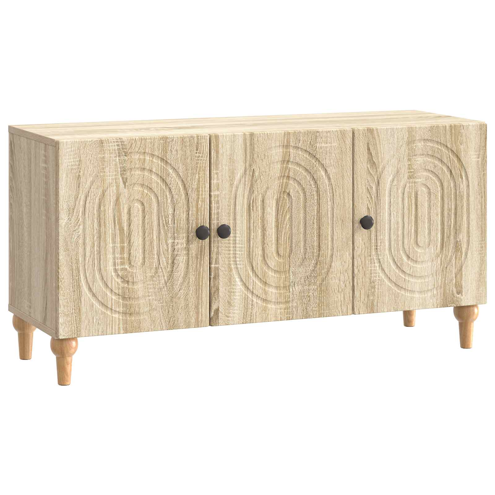 vidaXL TV-kast Zwart 99 x 34,5 x 50 cm Bewerkt hout