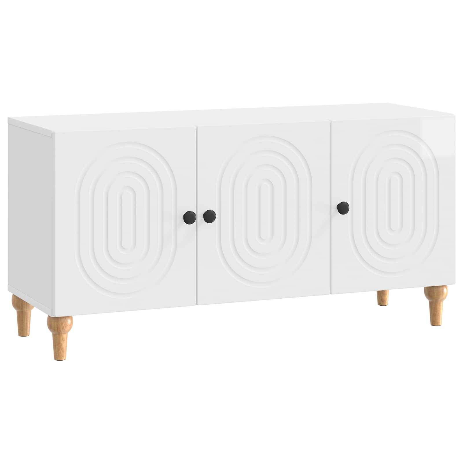 vidaXL TV-kast Zwart 99 x 34,5 x 50 cm Bewerkt hout