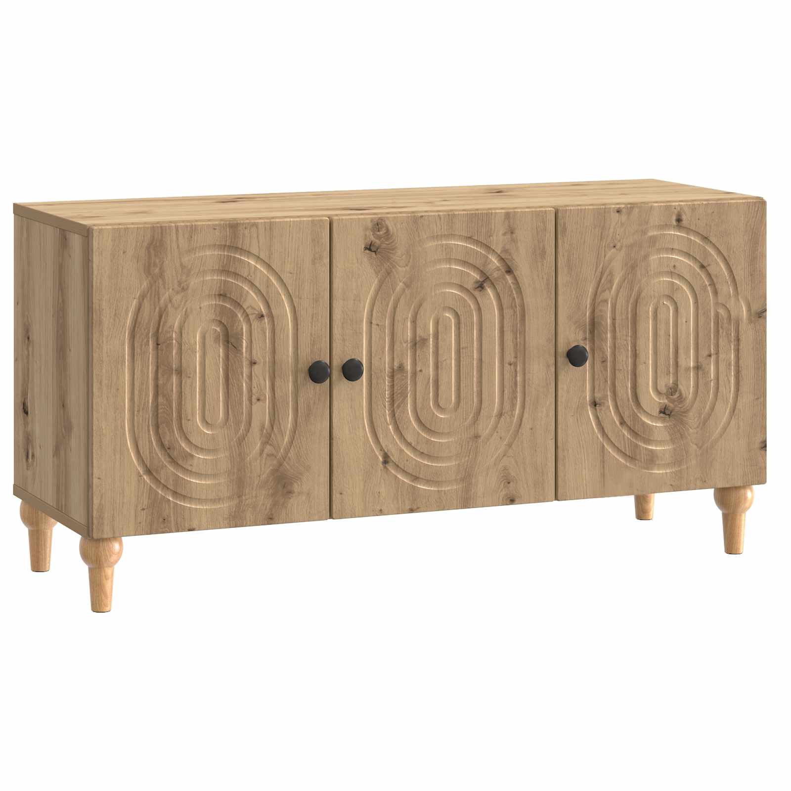 vidaXL TV-kast Zwart 99 x 34,5 x 50 cm Bewerkt hout
