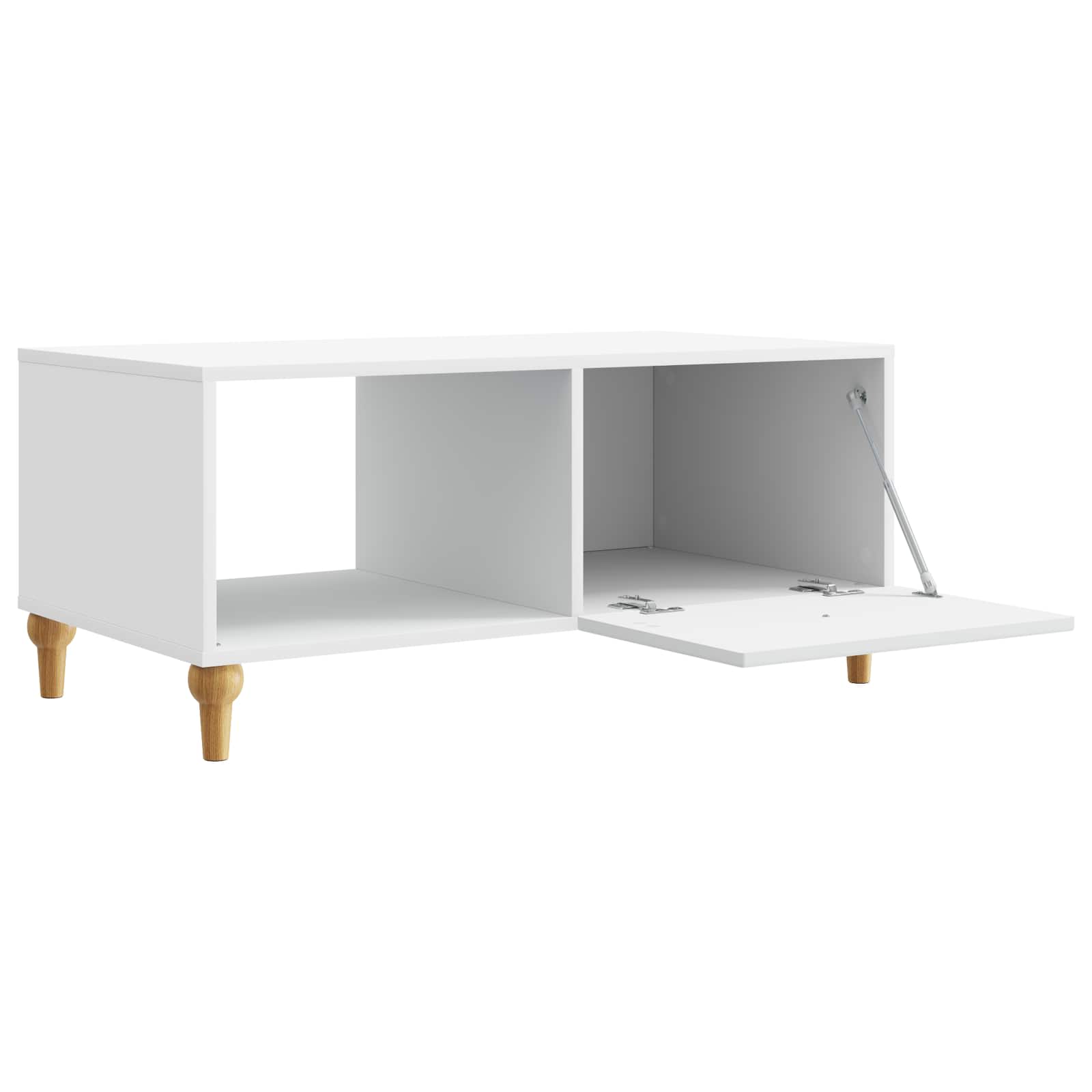 vidaXL Salontafel Zwart 90 x 50 x 40 cm Bewerkt hout