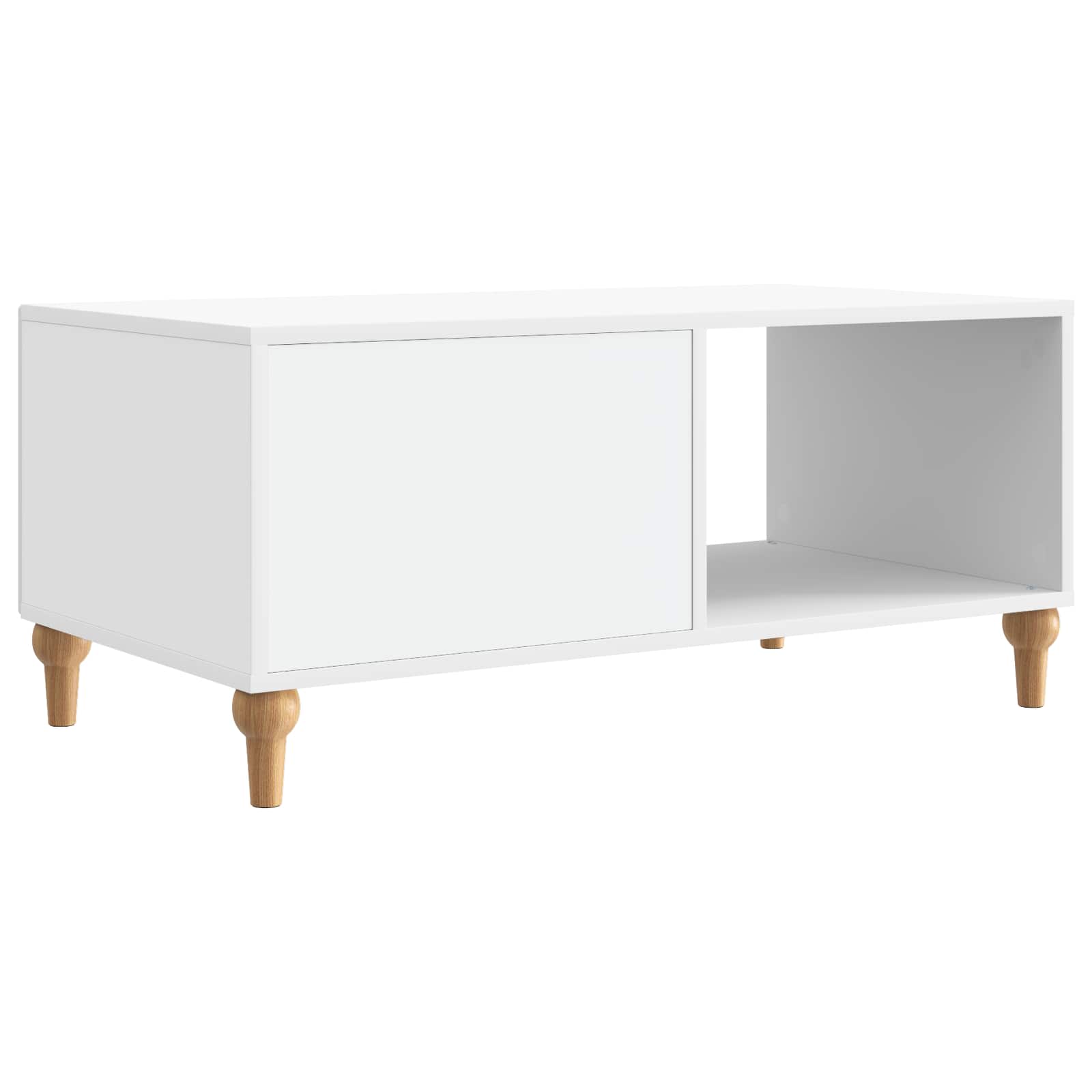 vidaXL Salontafel Zwart 90 x 50 x 40 cm Bewerkt hout
