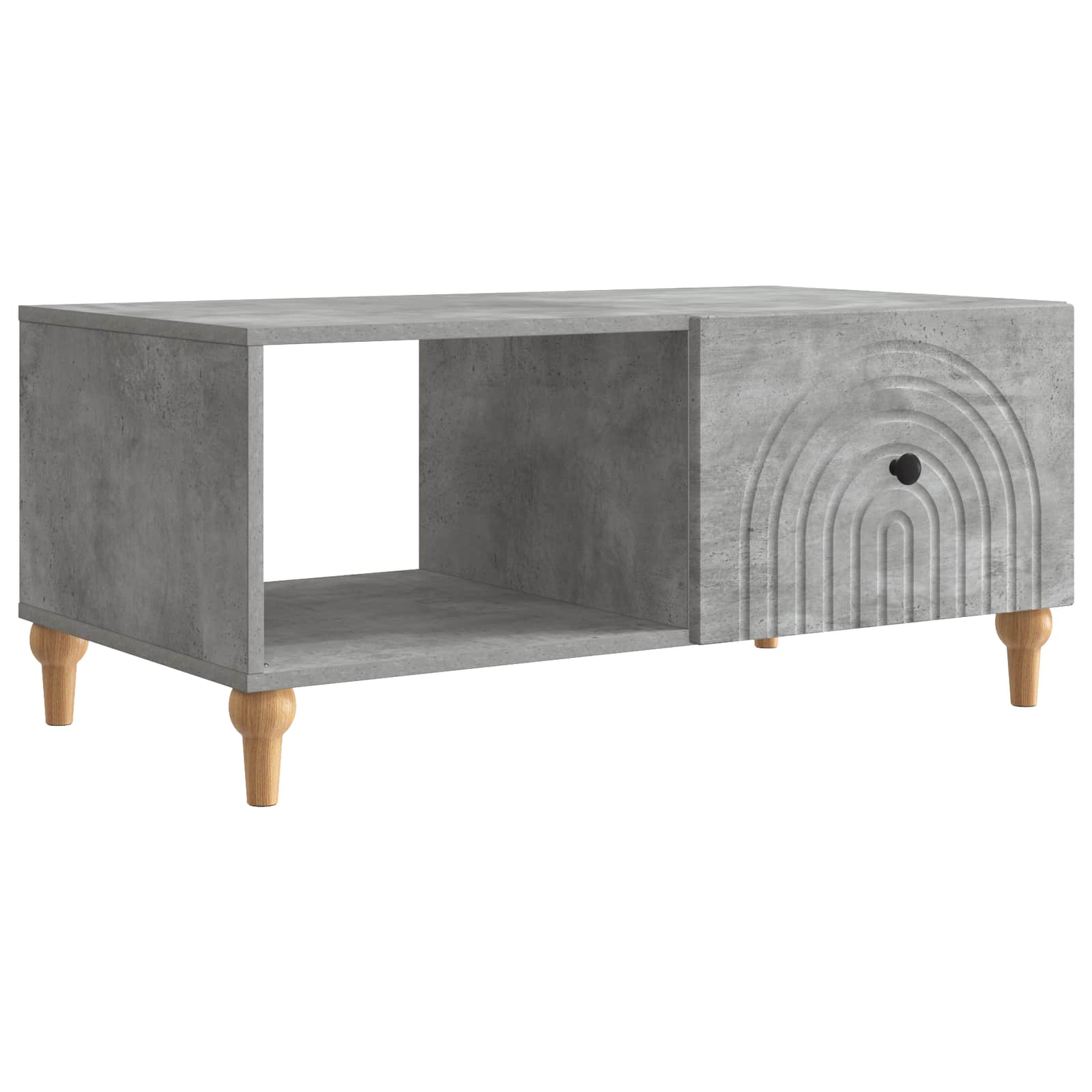 vidaXL Salontafel Zwart 90 x 50 x 40 cm Bewerkt hout