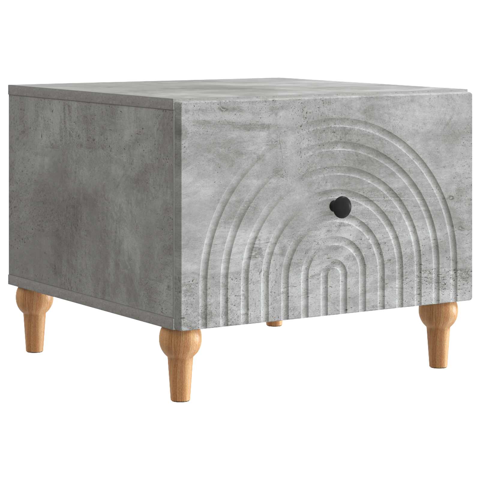 vidaXL Salontafel met lade Zwart 49 x 50 x 40 cm Bewerkt hout