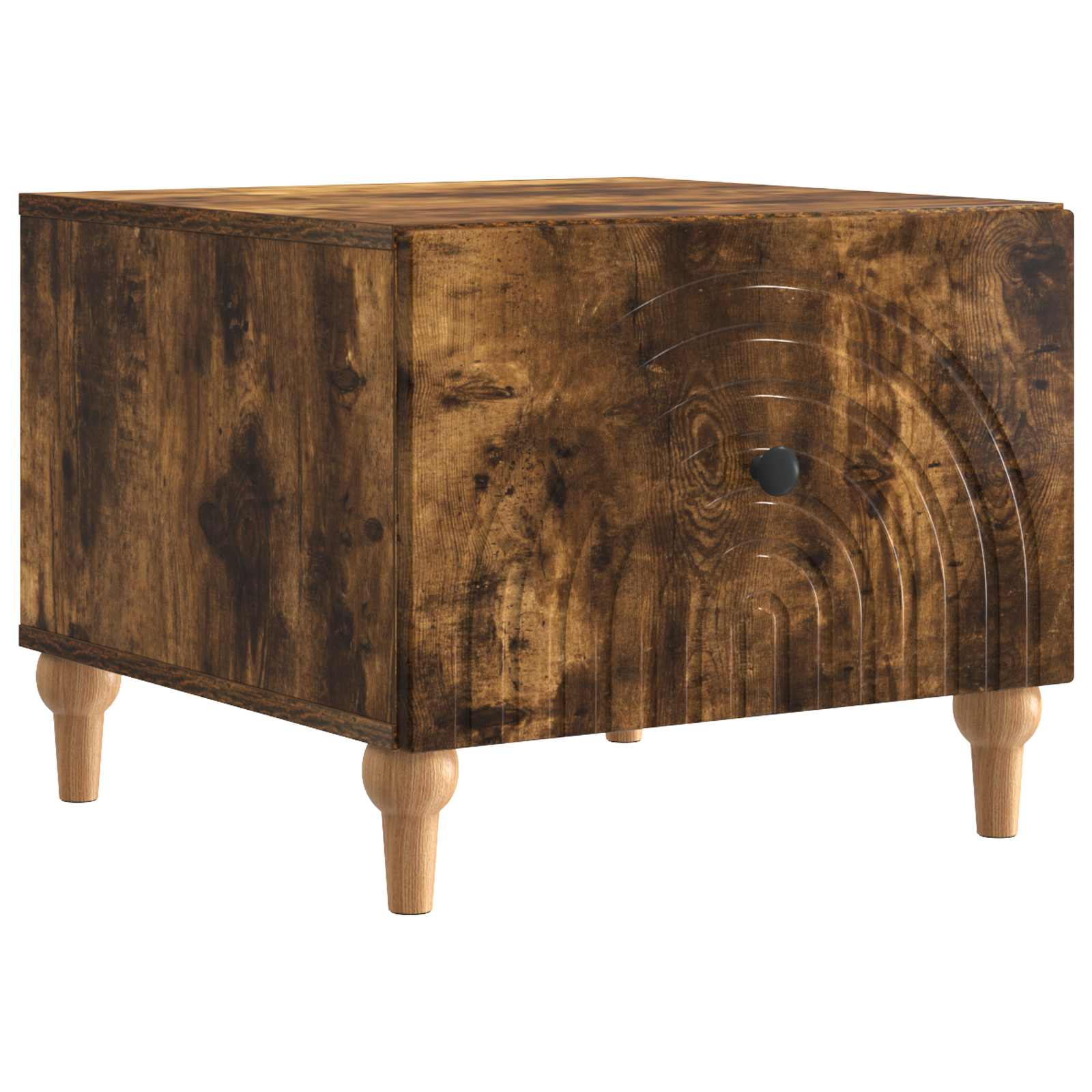vidaXL Salontafel met lade Zwart 49 x 50 x 40 cm Bewerkt hout