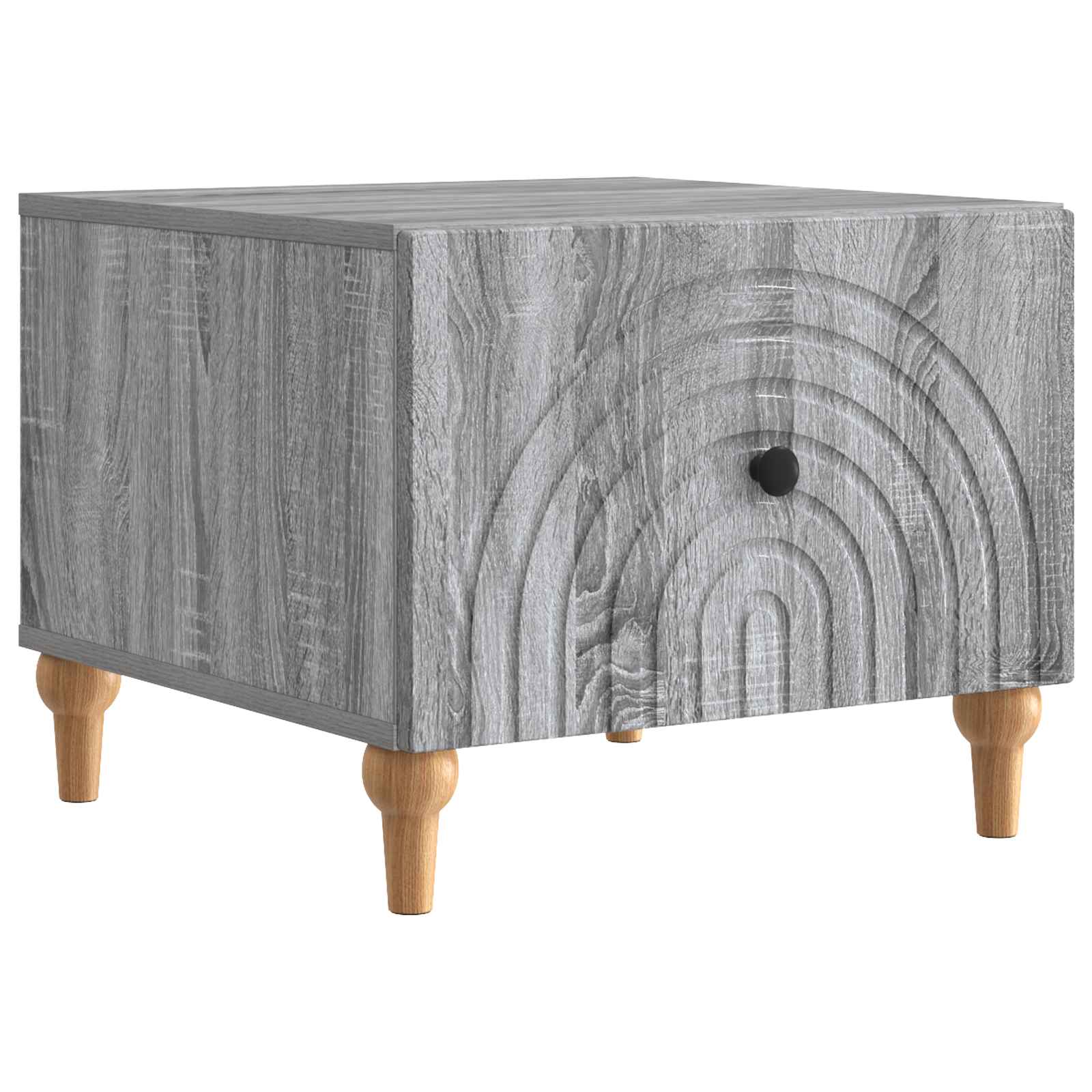 vidaXL Salontafel met lade Zwart 49 x 50 x 40 cm Bewerkt hout