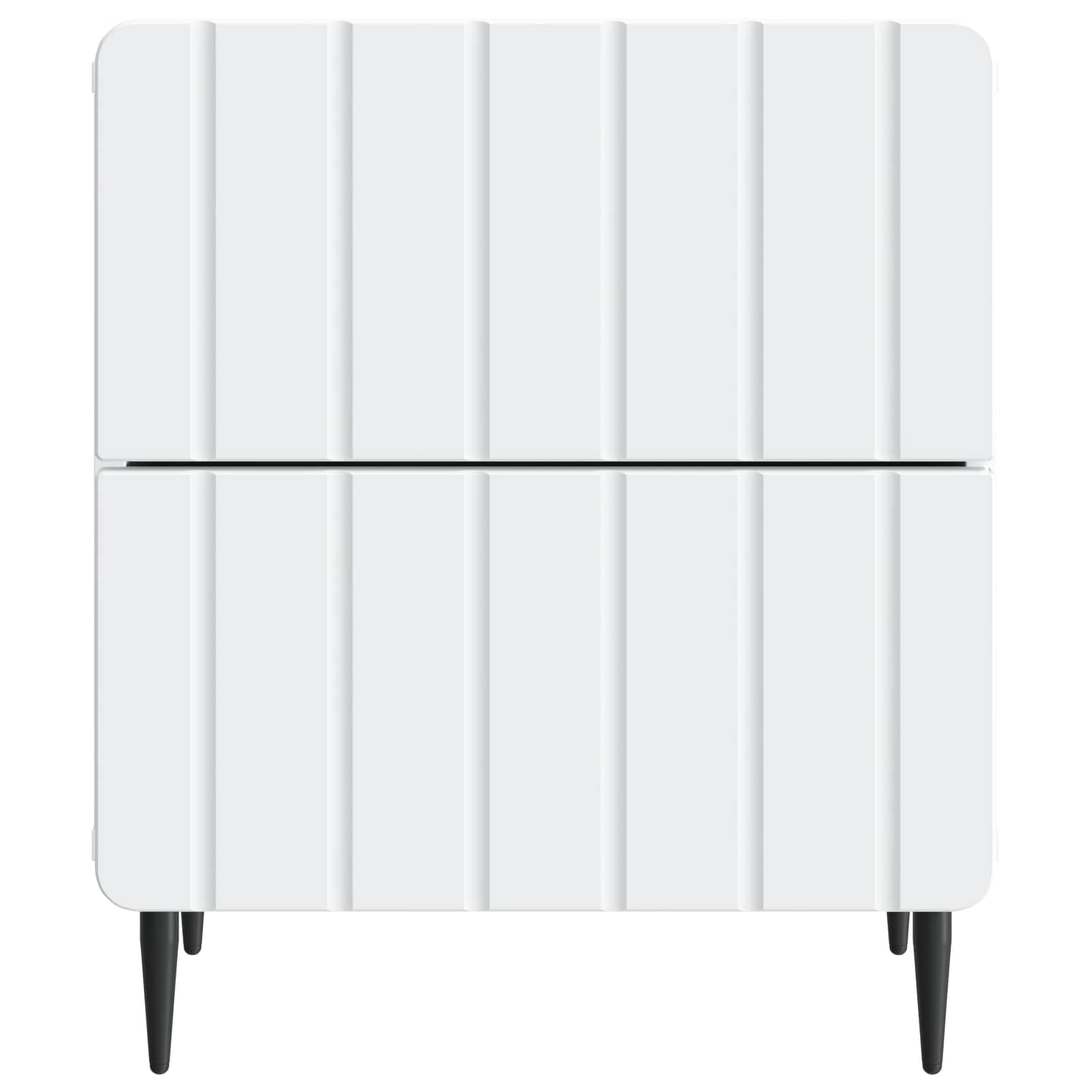 vidaXL Nachtkastje met lade 2 pcs Wit 43 x 34,5 x 49,5 cm Bewerkt hout
