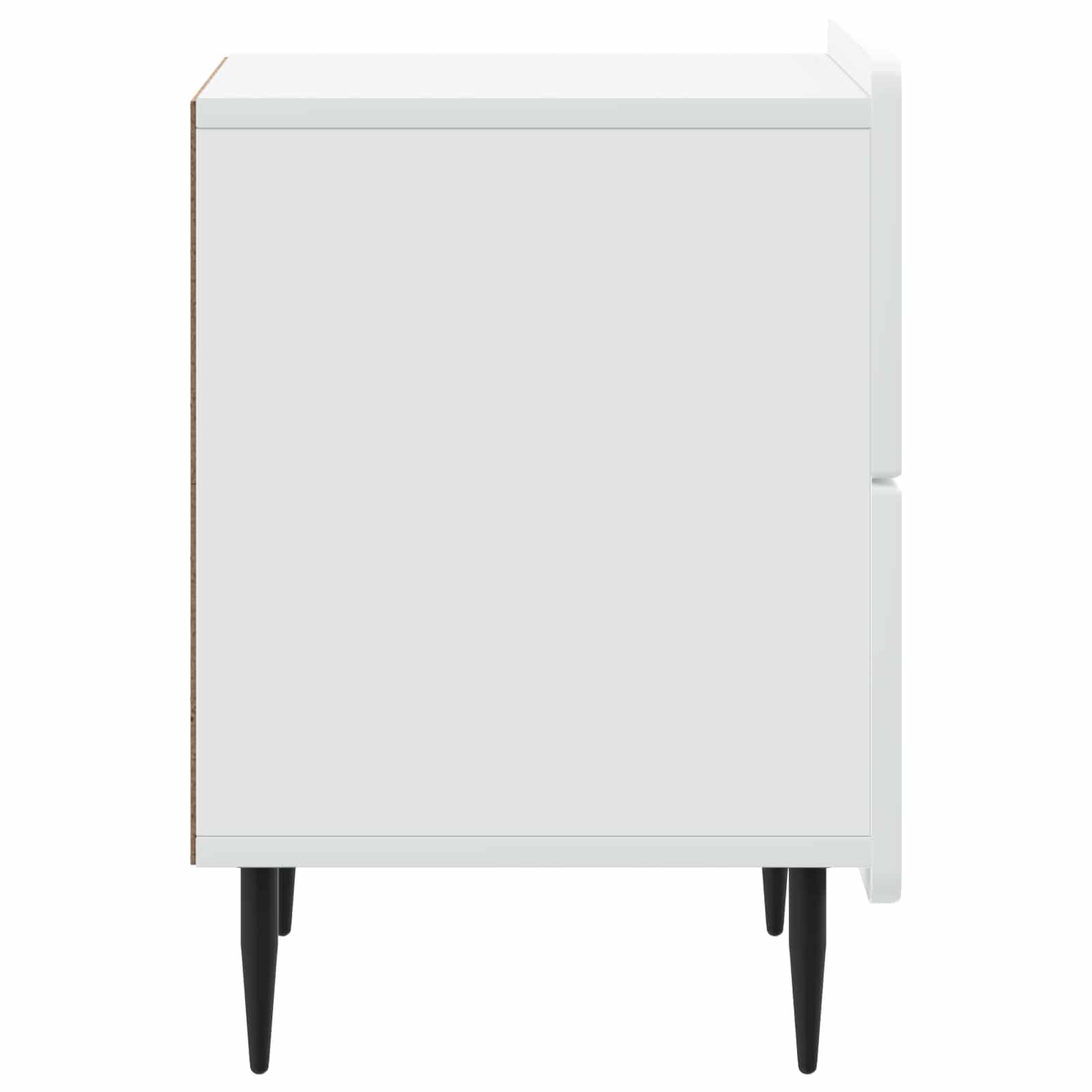 vidaXL Nachtkastje met lade 2 pcs Wit 43 x 34,5 x 49,5 cm Bewerkt hout