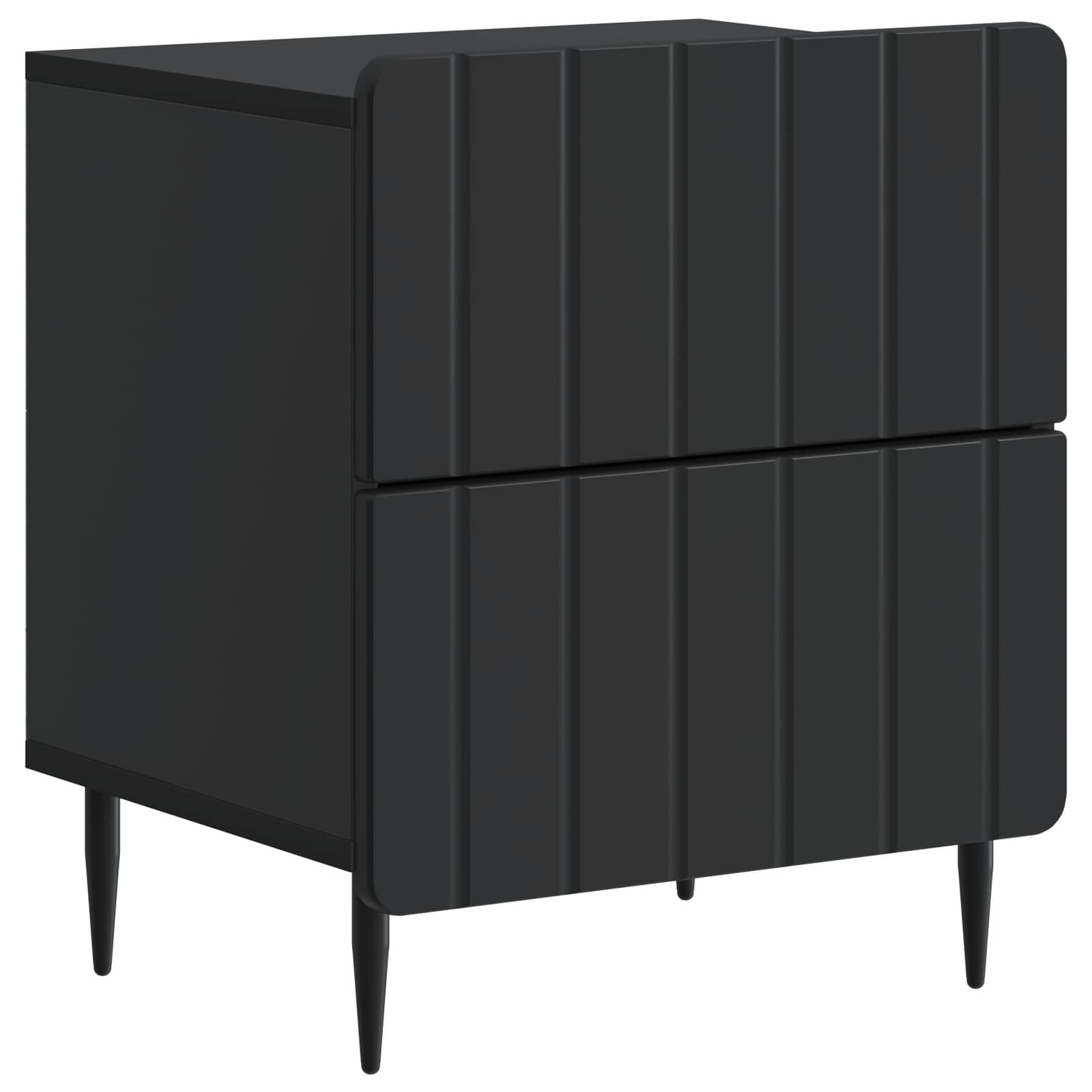 vidaXL Nachtkastje met lade 2 pcs Wit 43 x 34,5 x 49,5 cm Bewerkt hout