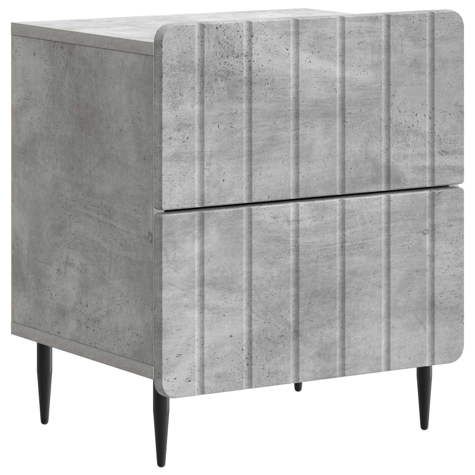vidaXL Nachtkastje met lade 2 pcs Wit 43 x 34,5 x 49,5 cm Bewerkt hout