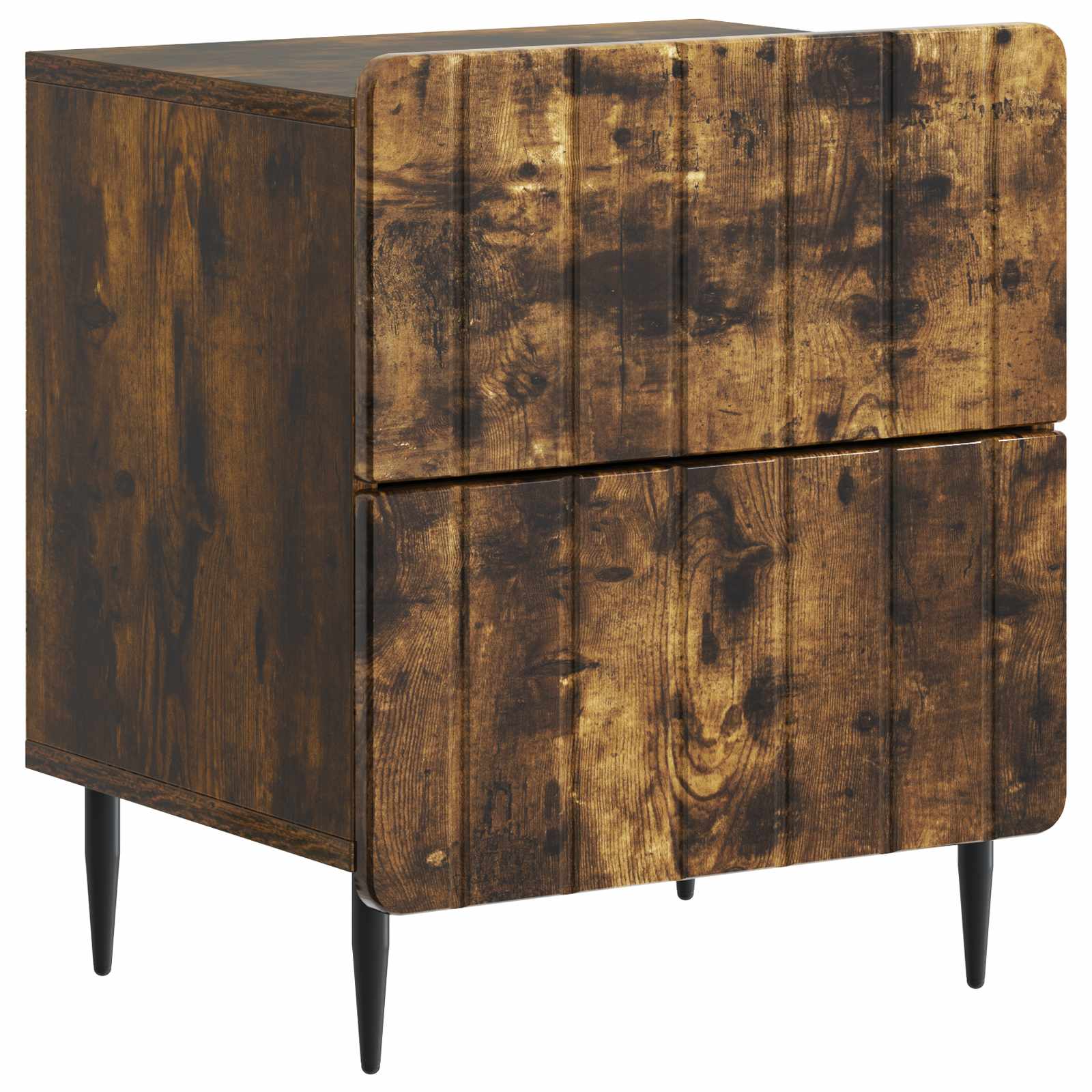 vidaXL Nachtkastje met lade 2 pcs Wit 43 x 34,5 x 49,5 cm Bewerkt hout
