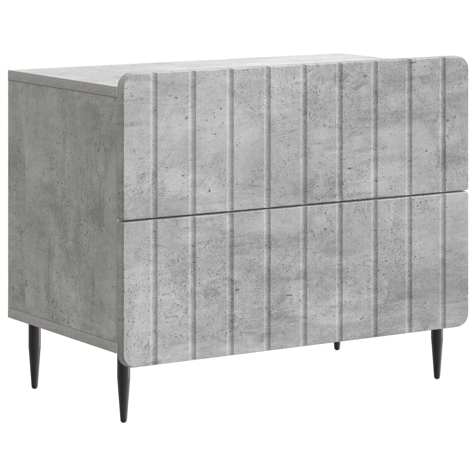 vidaXL Nachtkastje met lade Zwart 62 x 34,5 x 49,5 cm Bewerkt hout