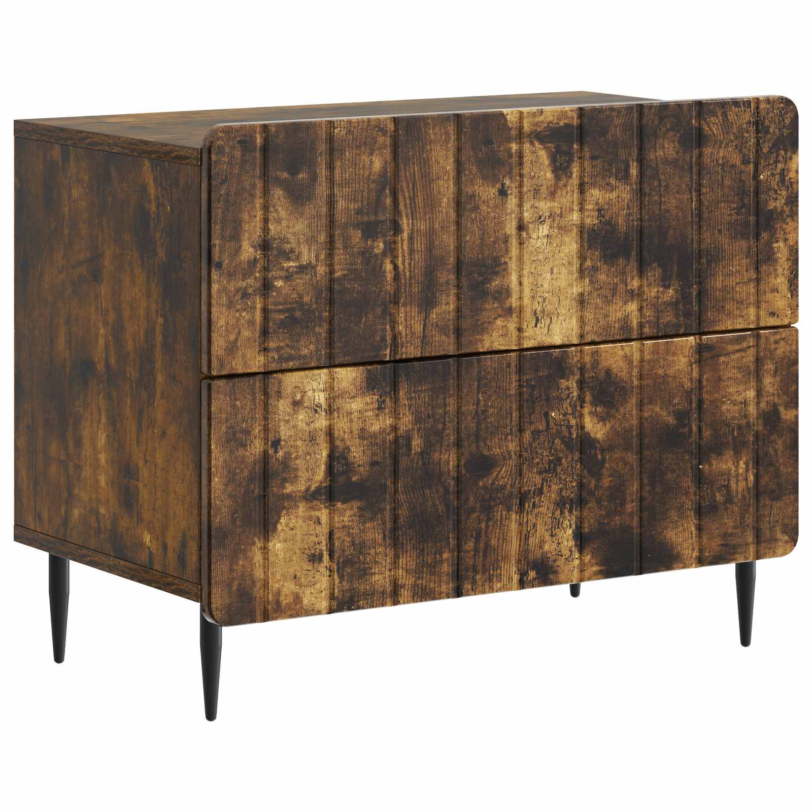 vidaXL Nachtkastje met lade Zwart 62 x 34,5 x 49,5 cm Bewerkt hout