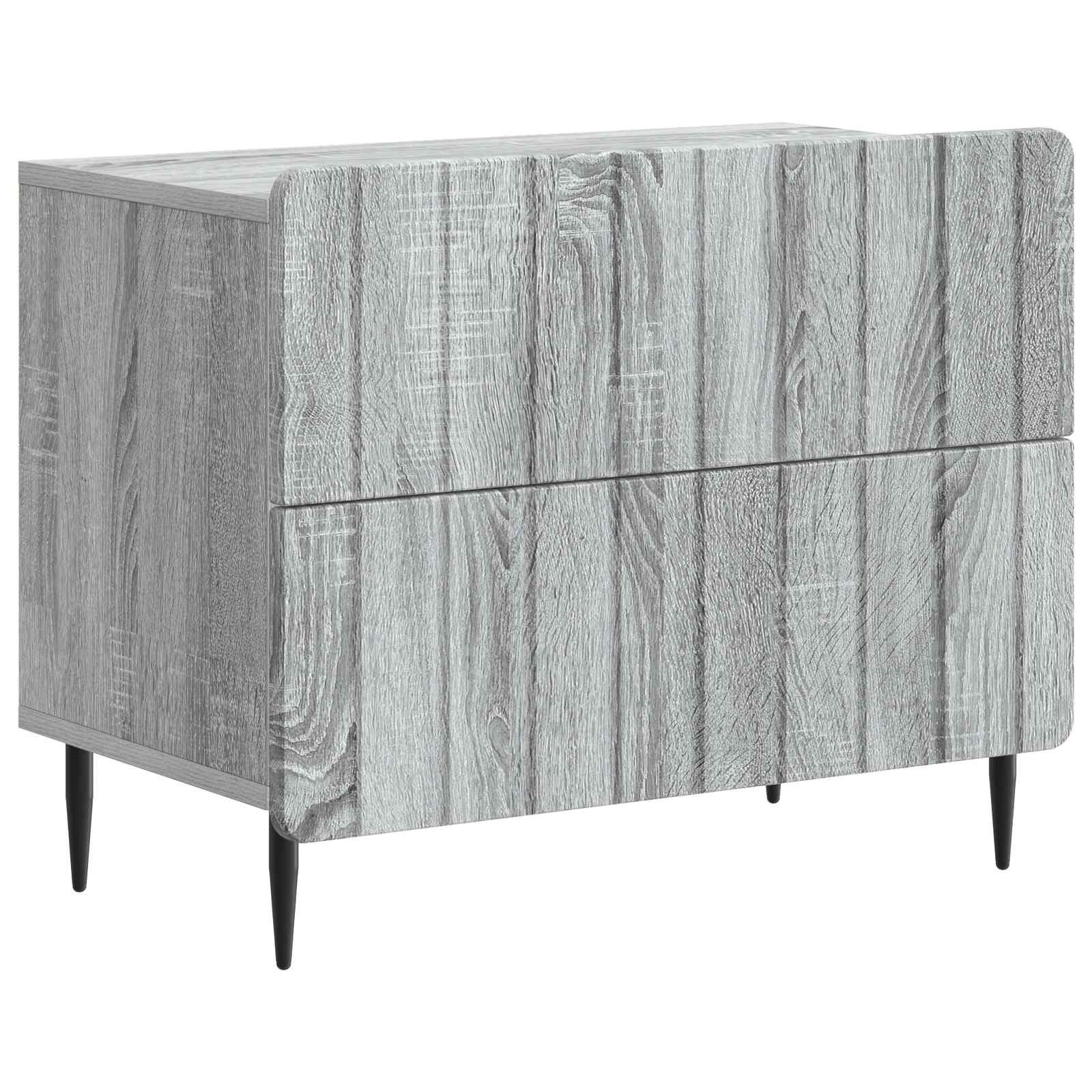 vidaXL Nachtkastje met lade Zwart 62 x 34,5 x 49,5 cm Bewerkt hout