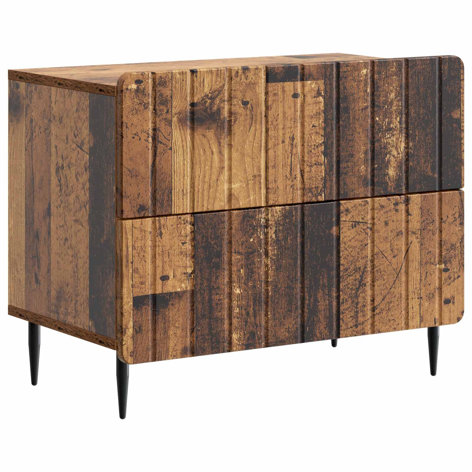 vidaXL Nachtkastje met lade Zwart 62 x 34,5 x 49,5 cm Bewerkt hout