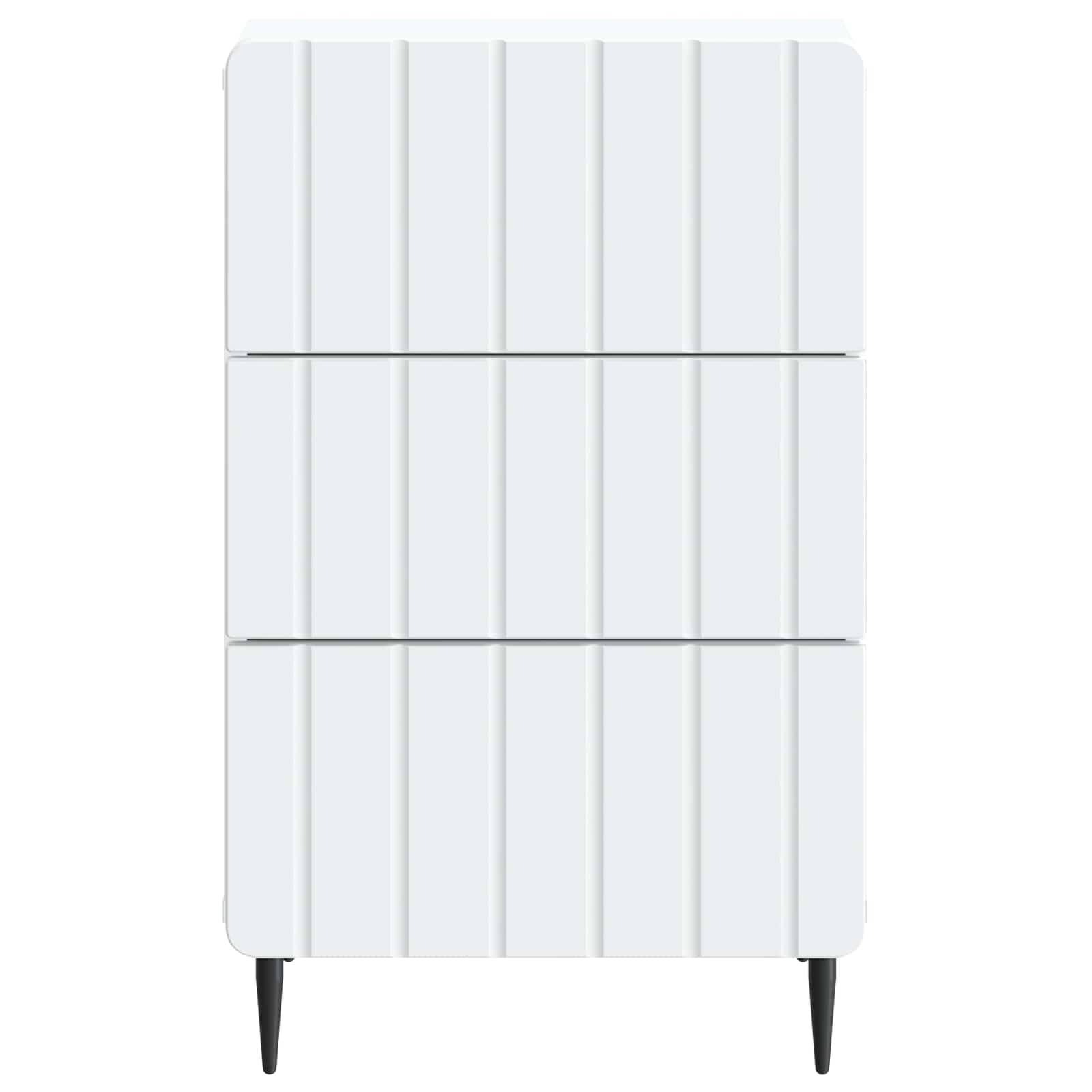 vidaXL Nachtkastje met lade Zwart 43x 41 x 68 cm Bewerkt hout