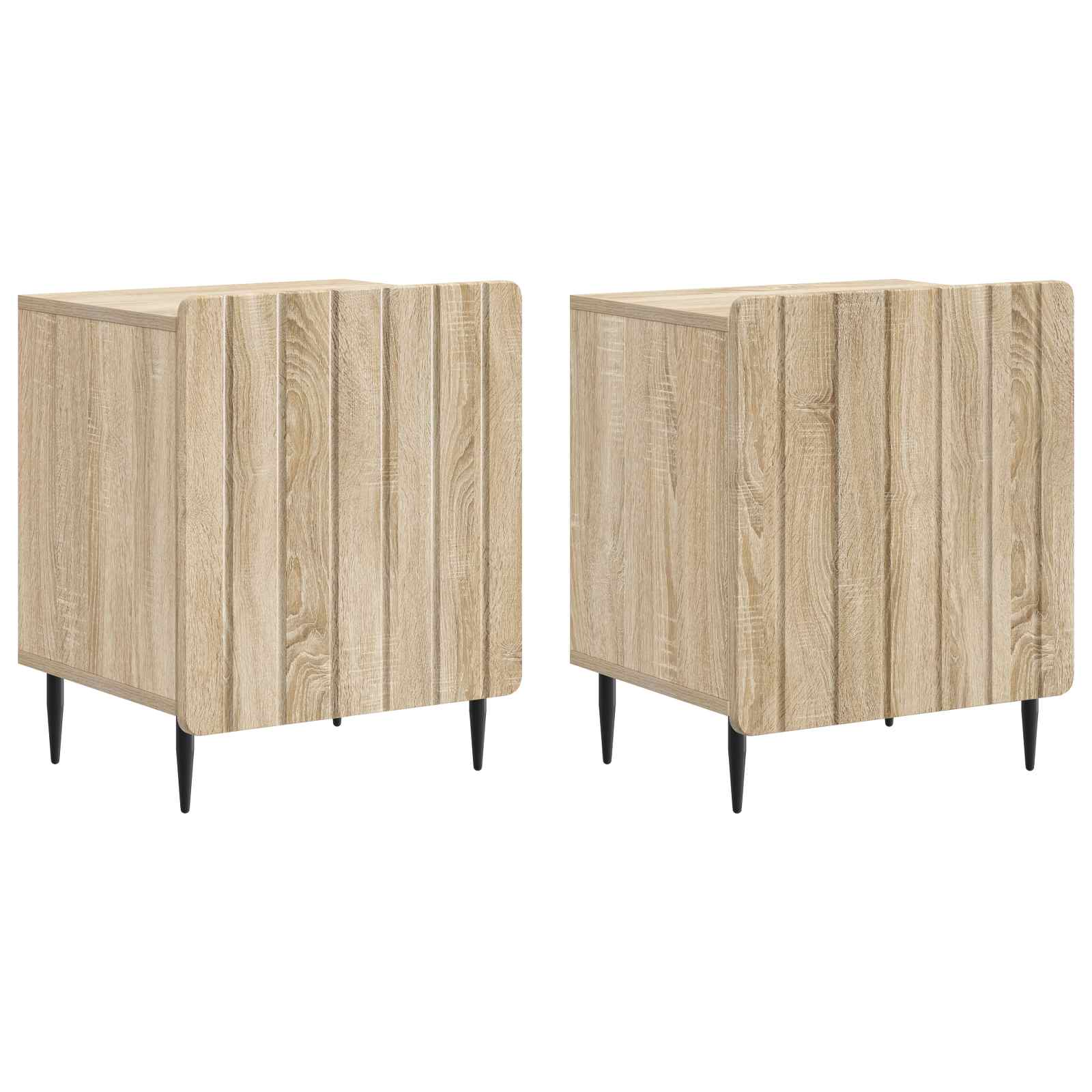 vidaXL Nachtkastje Oud hout 43 x 34,5 x 52 cm Bewerkt hout