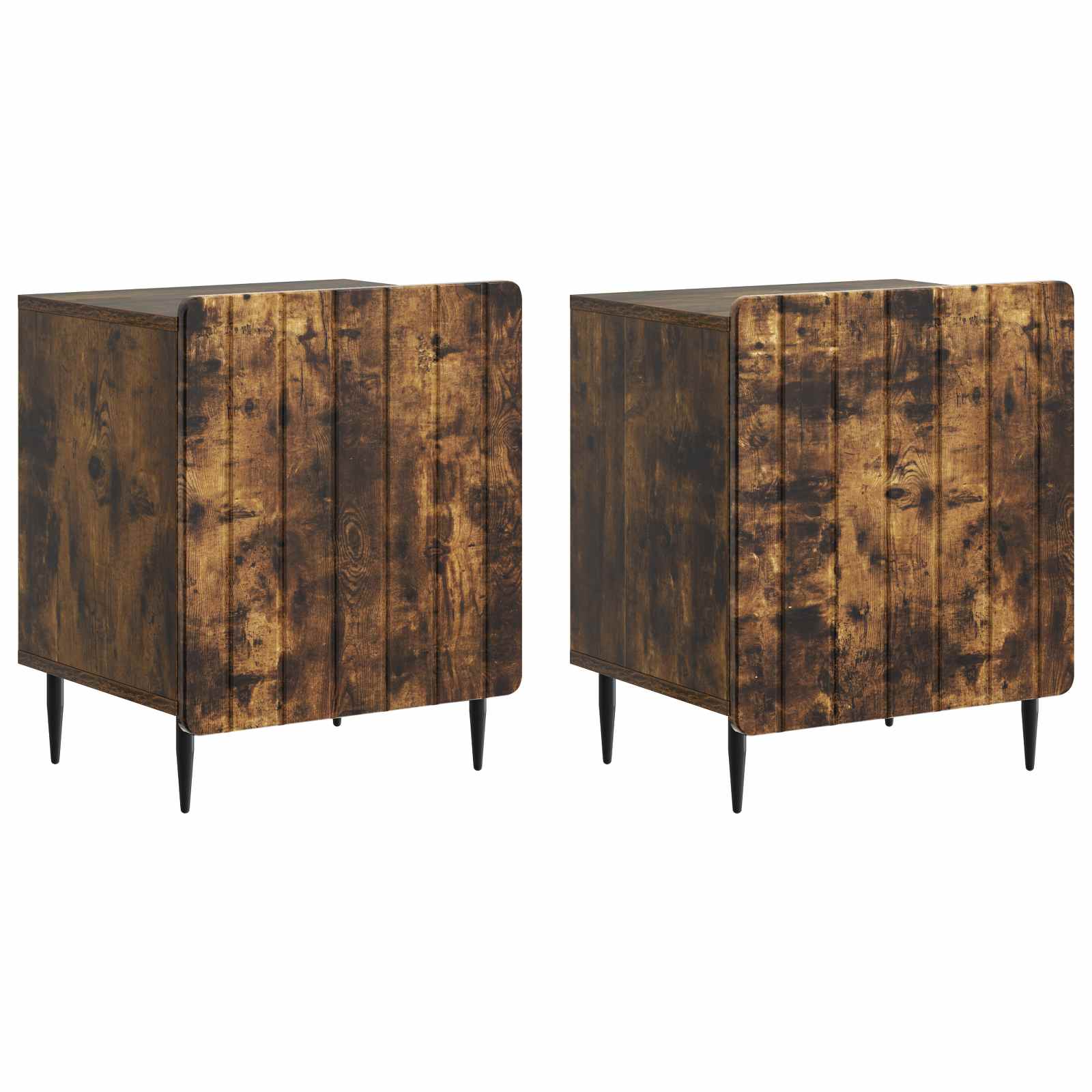 vidaXL Nachtkastje Oud hout 43 x 34,5 x 52 cm Bewerkt hout