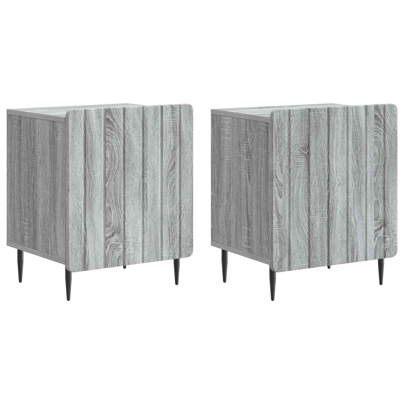 vidaXL Nachtkastje Oud hout 43 x 34,5 x 52 cm Bewerkt hout