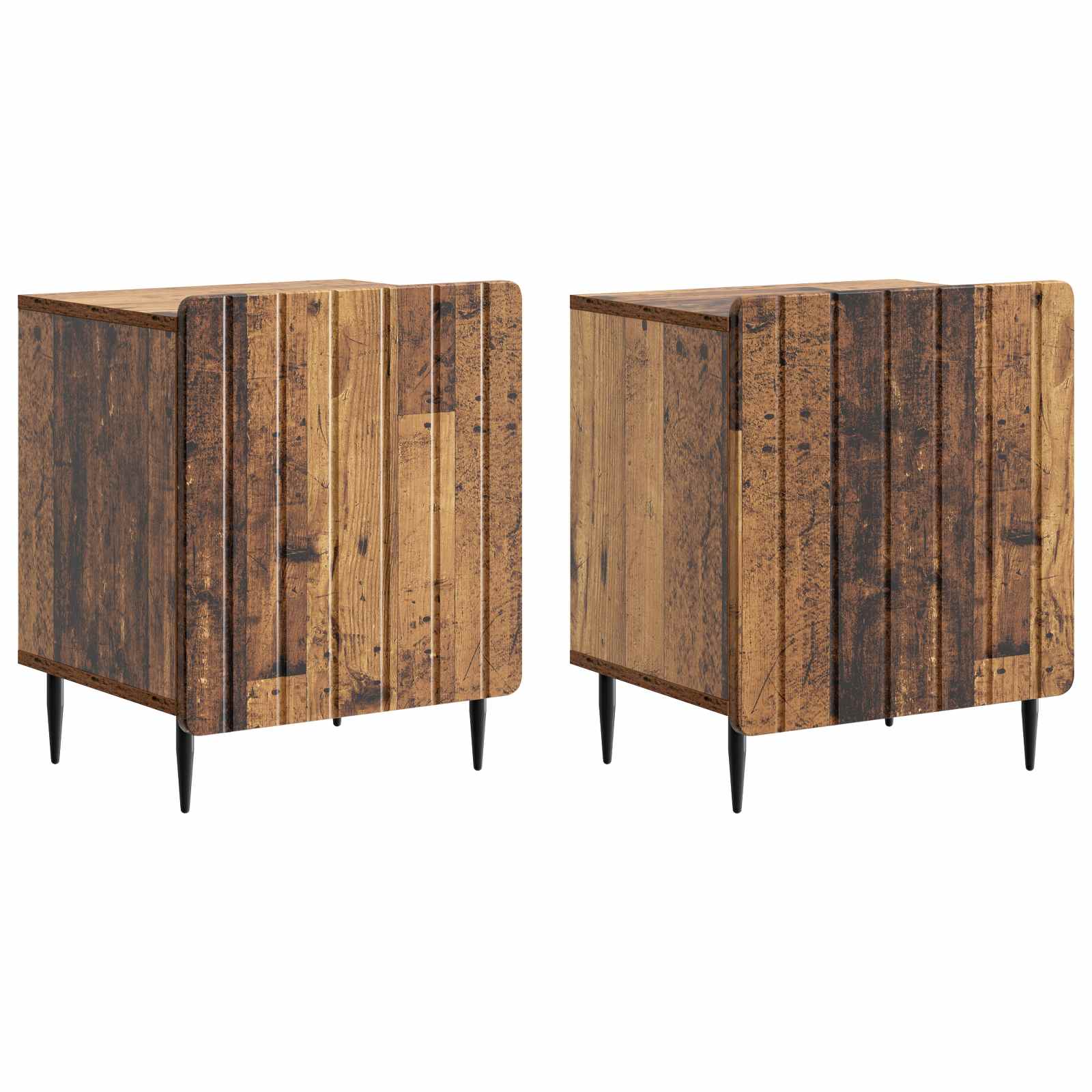 vidaXL Nachtkastje Oud hout 43 x 34,5 x 52 cm Bewerkt hout