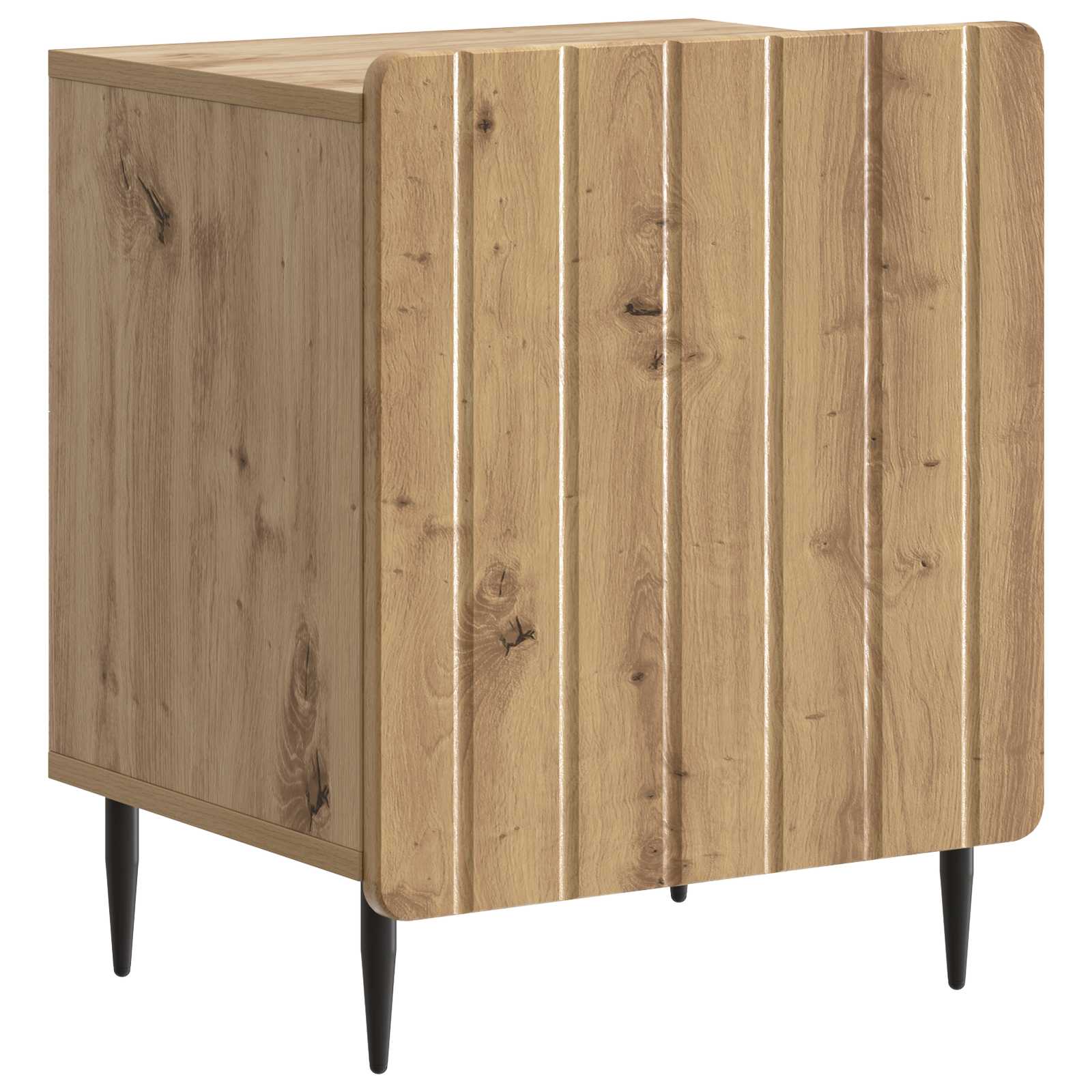 vidaXL Nachtkastje Oud hout 43 x 34,5 x 52 cm Bewerkt hout