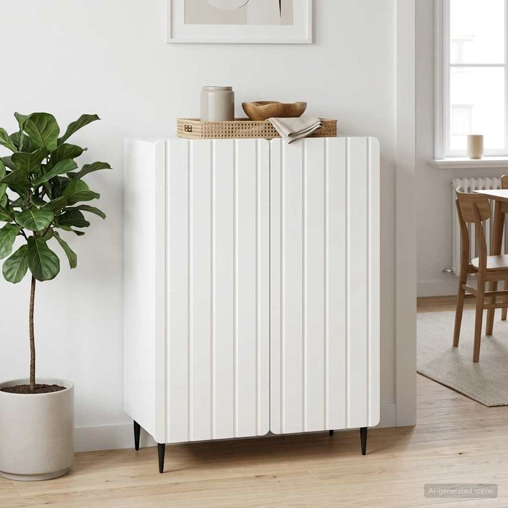 vidaXL Dressoir Zwart 66 x 34,5 x 92 cm Bewerkt hout