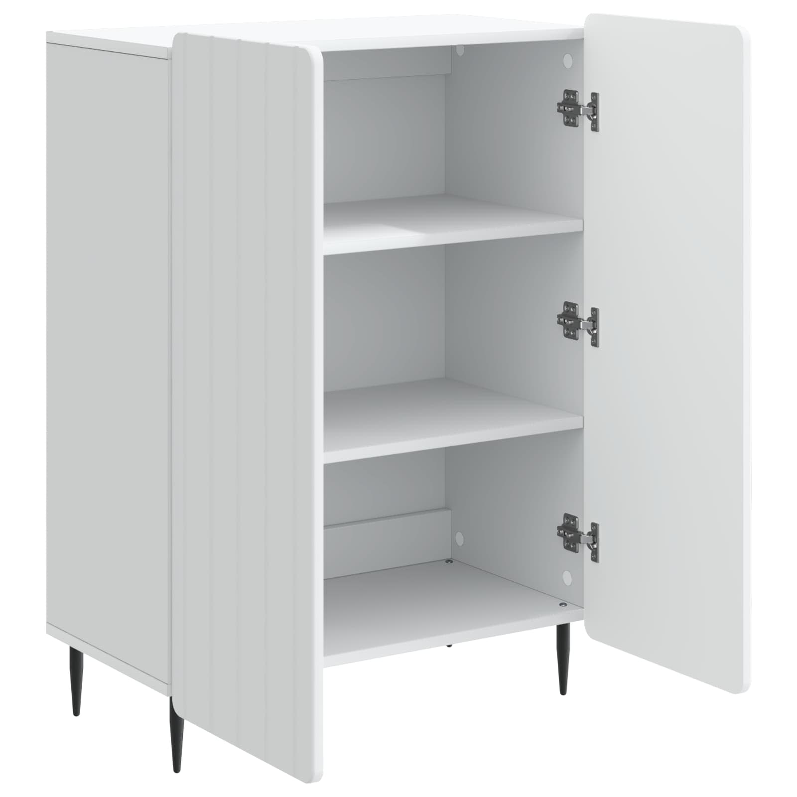 vidaXL Dressoir Zwart 66 x 34,5 x 92 cm Bewerkt hout