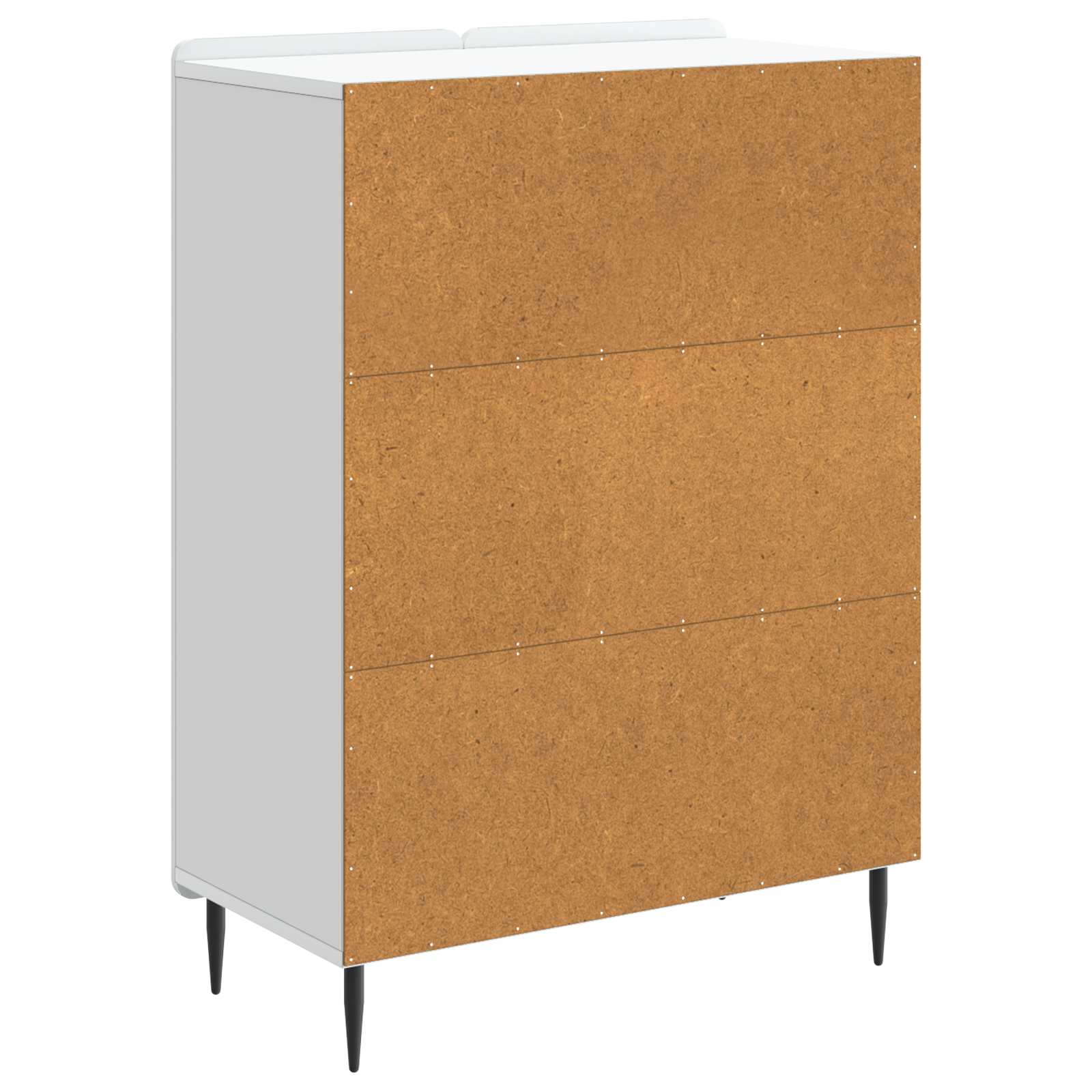 vidaXL Dressoir Zwart 66 x 34,5 x 92 cm Bewerkt hout