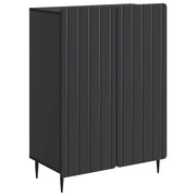 vidaXL Dressoir Zwart 66 x 34,5 x 92 cm Bewerkt hout