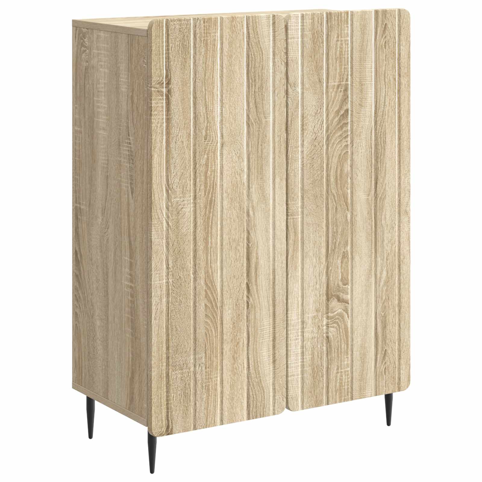vidaXL Dressoir Zwart 66 x 34,5 x 92 cm Bewerkt hout