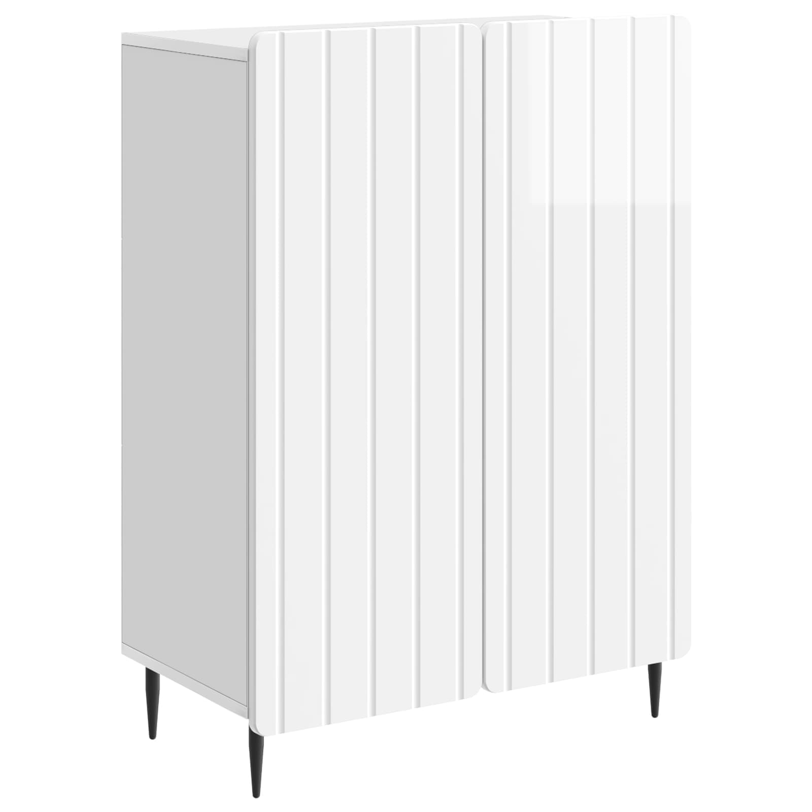 vidaXL Dressoir Zwart 66 x 34,5 x 92 cm Bewerkt hout