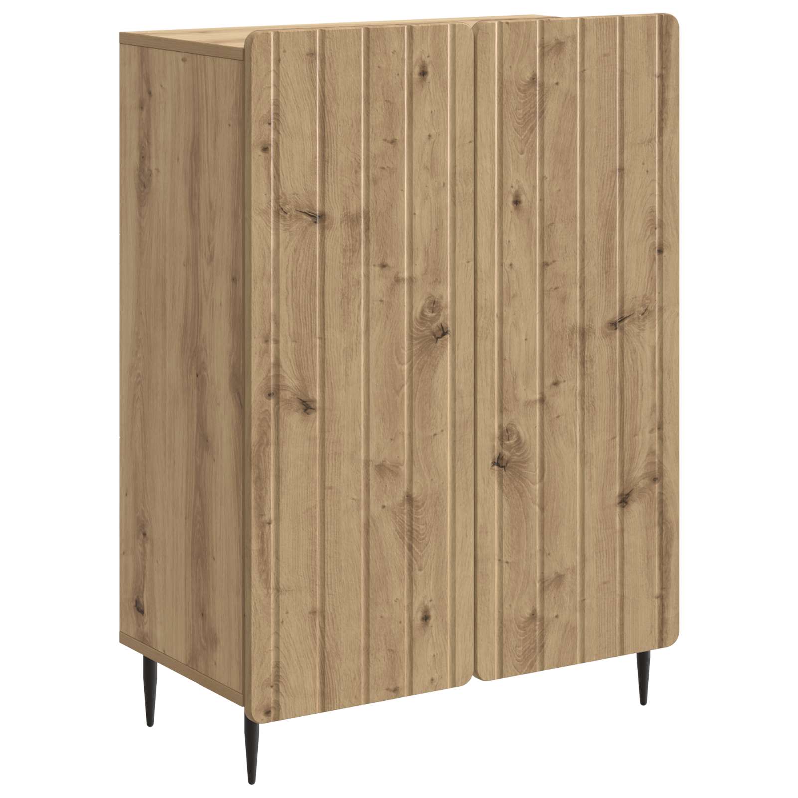vidaXL Dressoir Zwart 66 x 34,5 x 92 cm Bewerkt hout